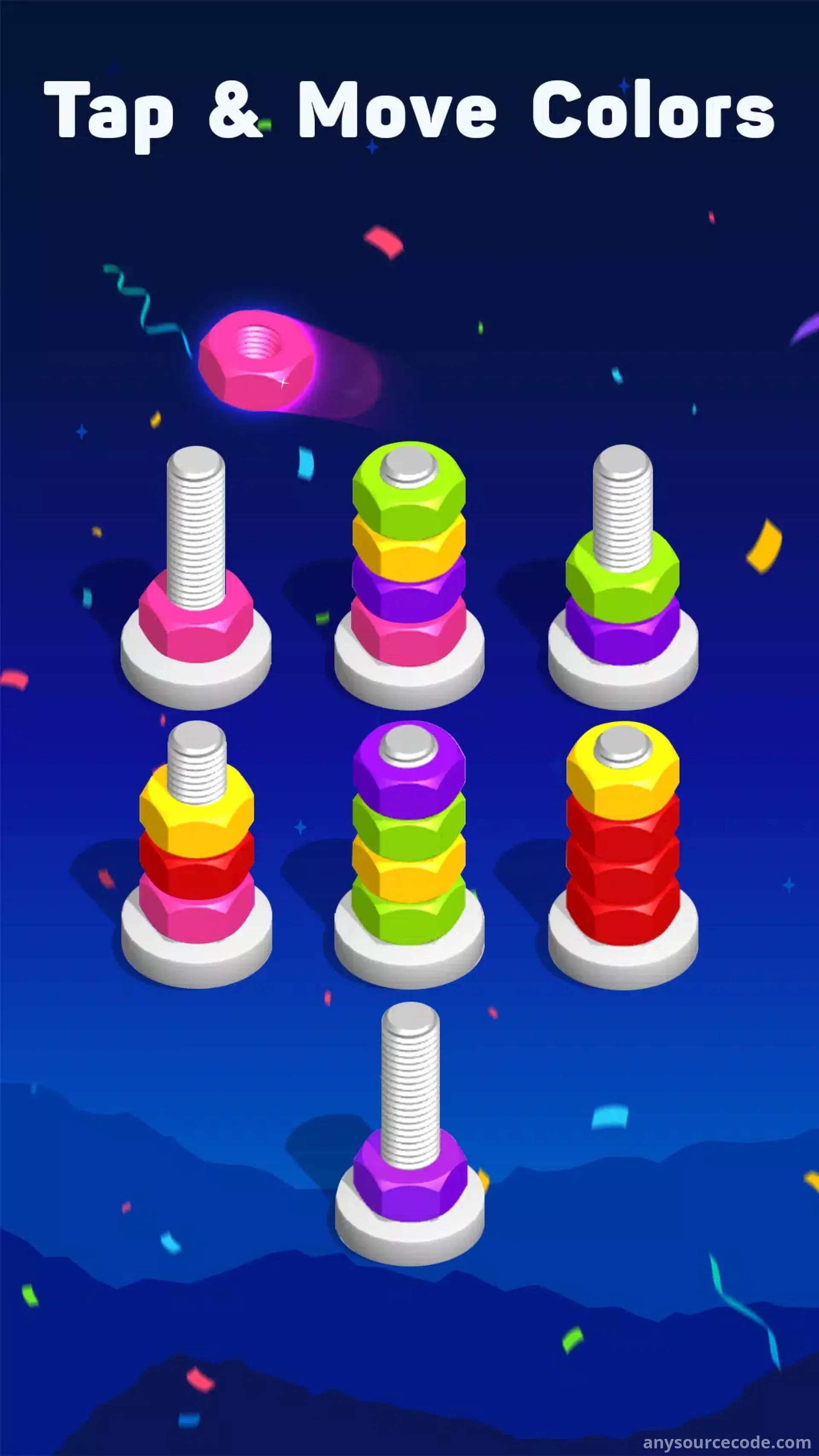 螺母与螺栓 - 拼图分类