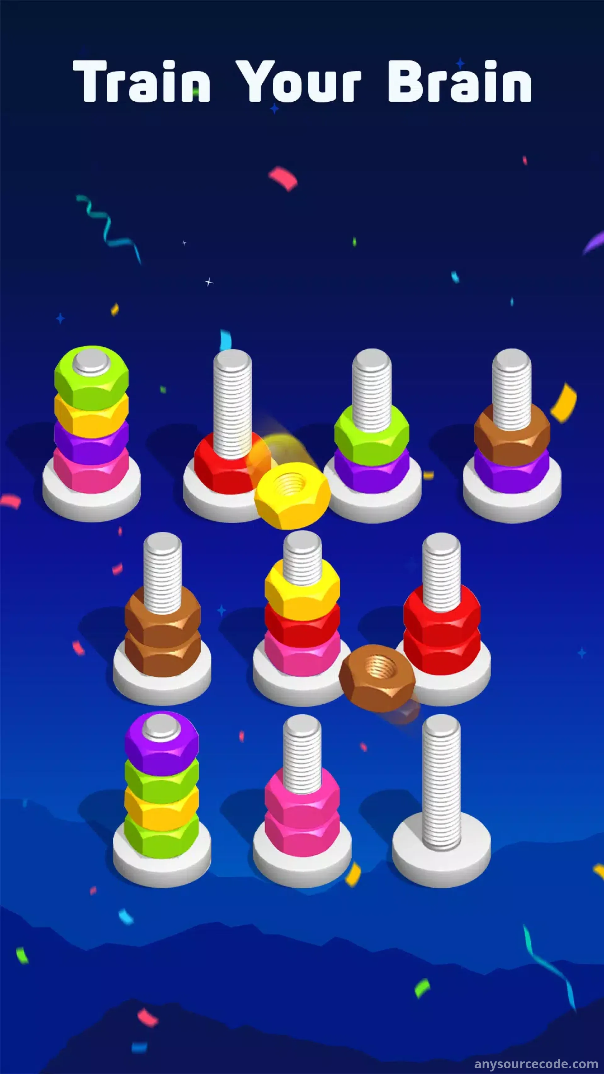 螺母与螺栓 - 拼图分类