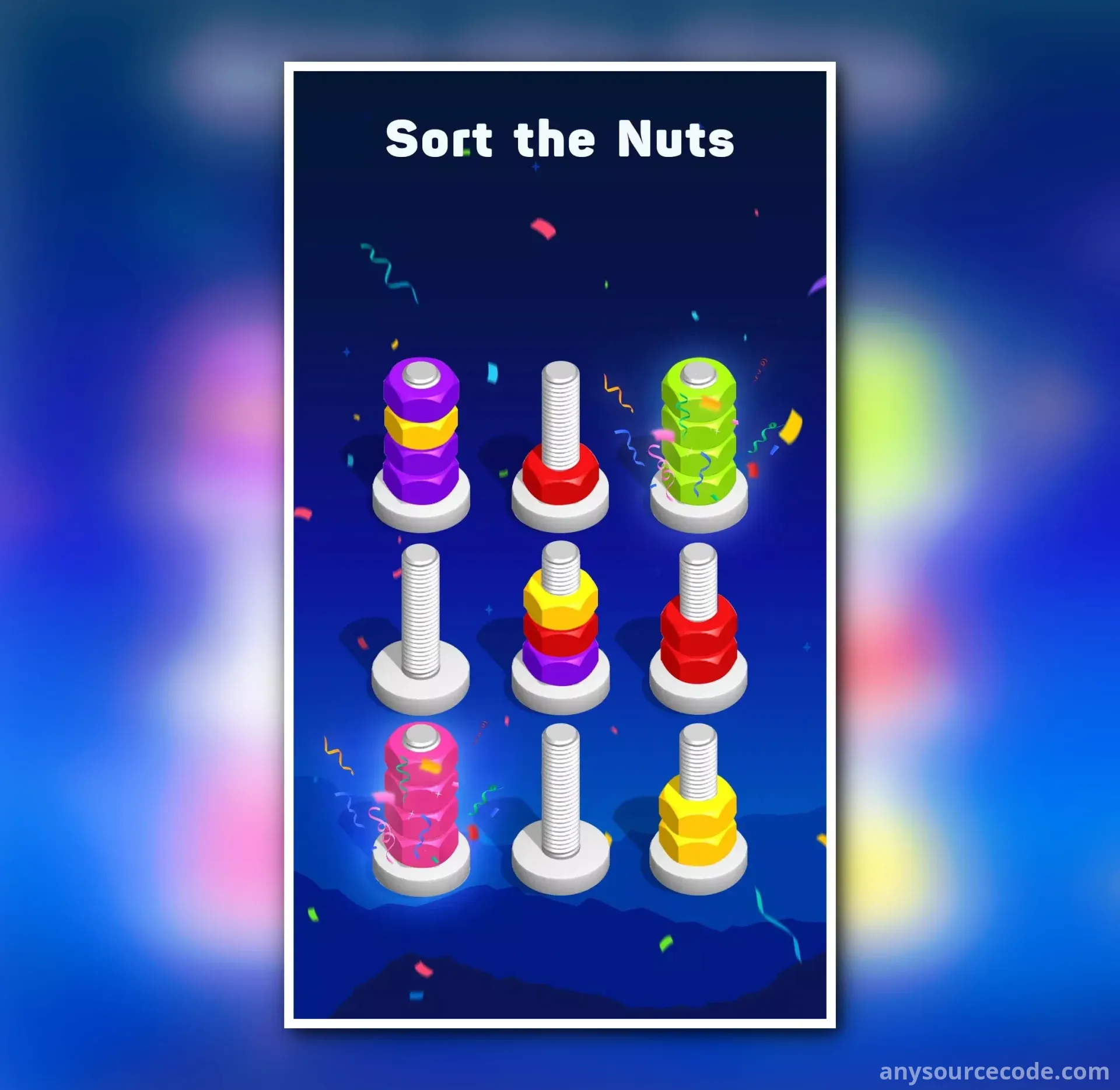 螺母与螺栓 - 拼图分类