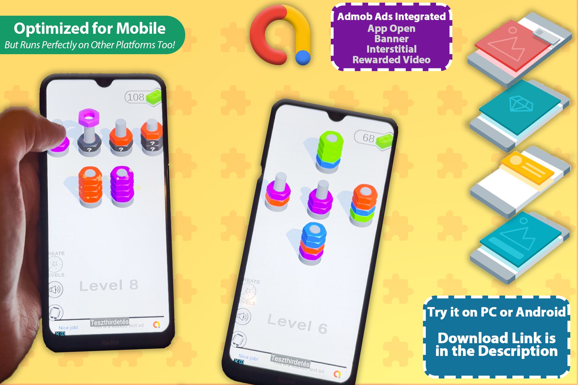 坚果排序超休闲益智游戏