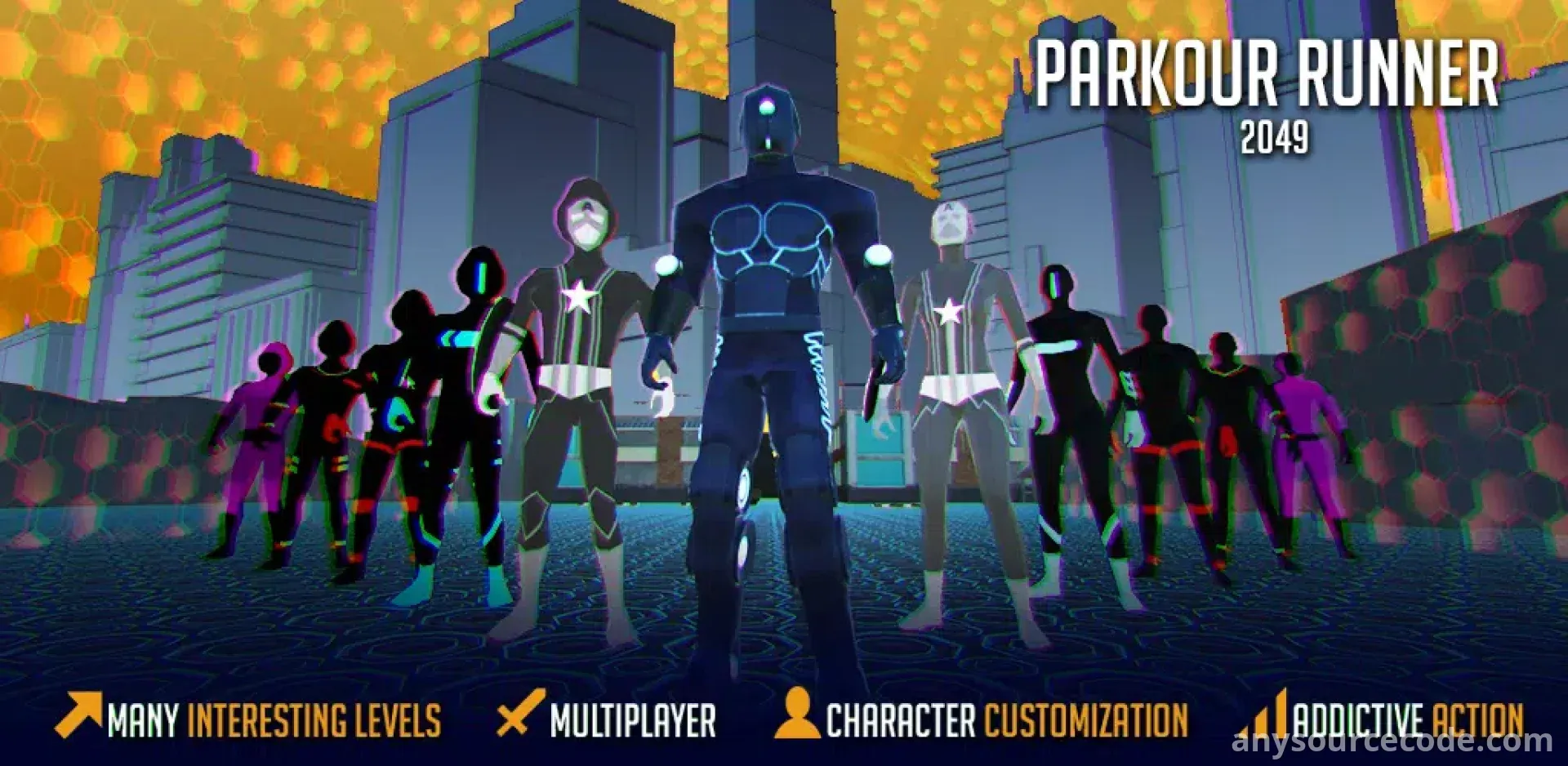 3D跑酷 - 机器人跑酷2049