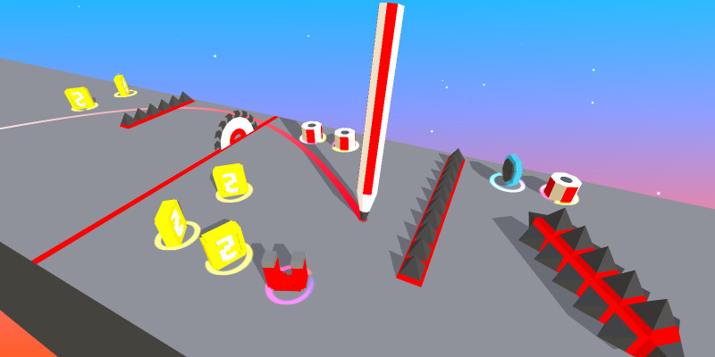 铅笔竞赛游戏模板