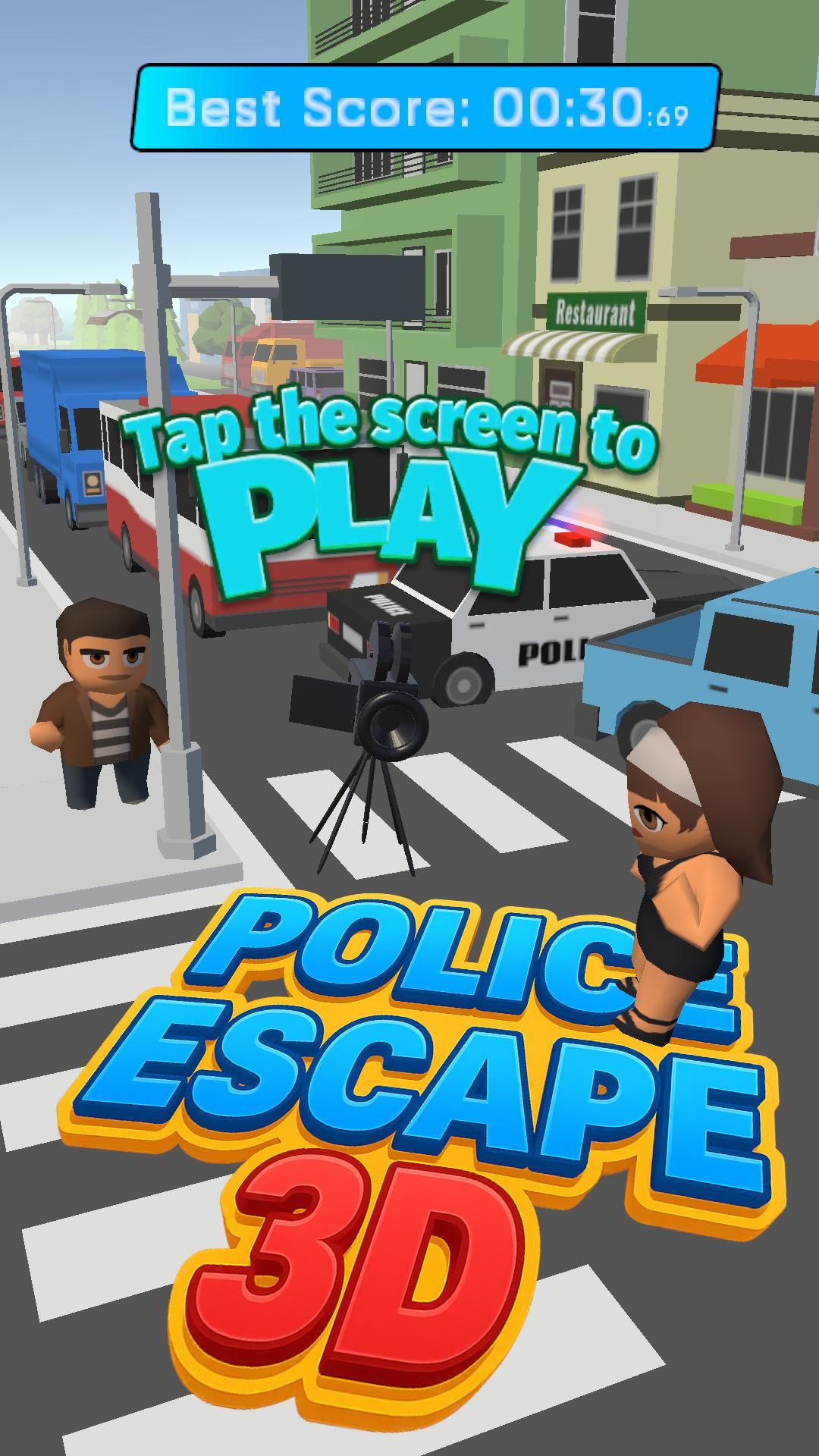 3D警察逃脱超休闲手机游戏
