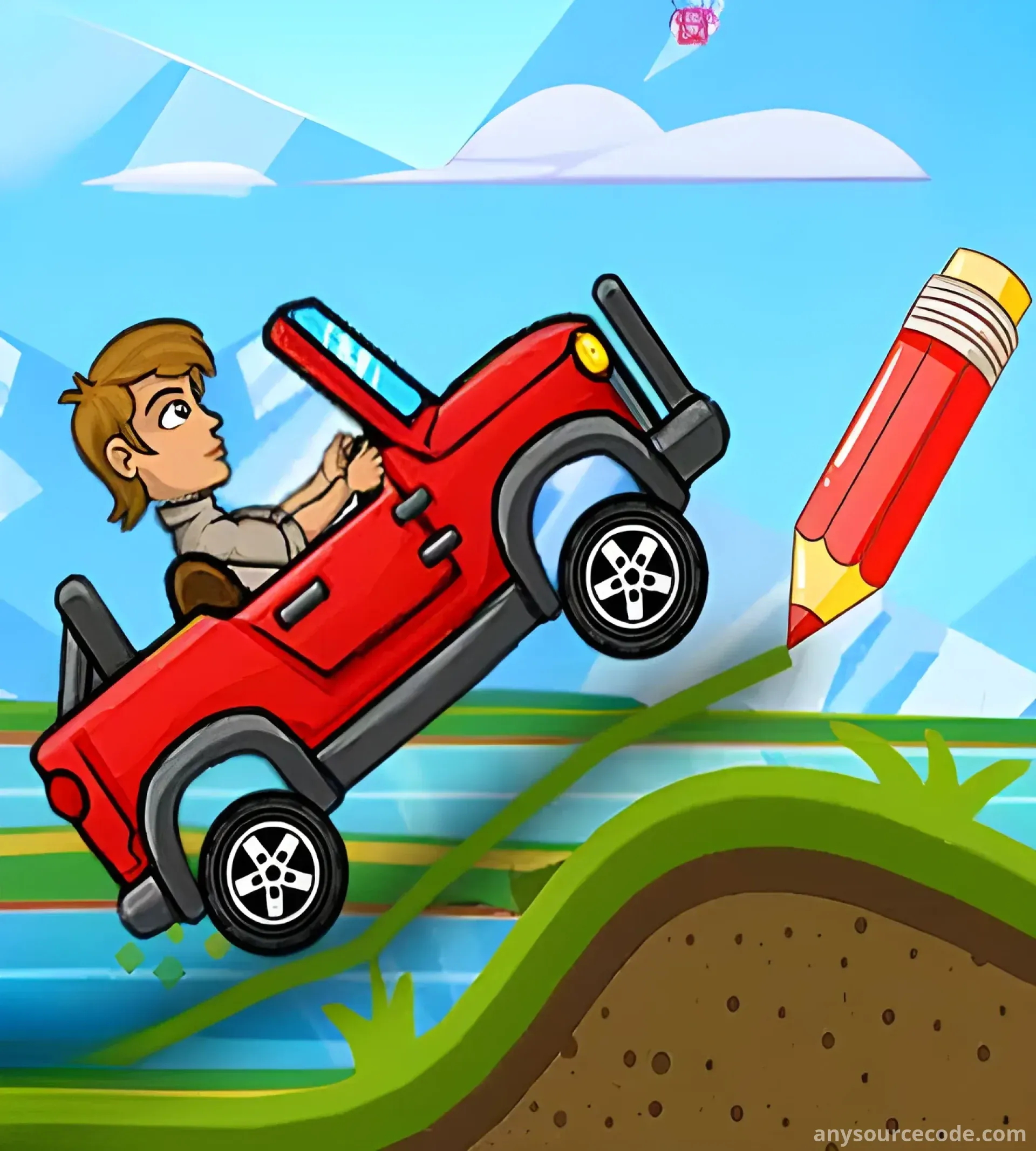 画线赛车 - 爬坡