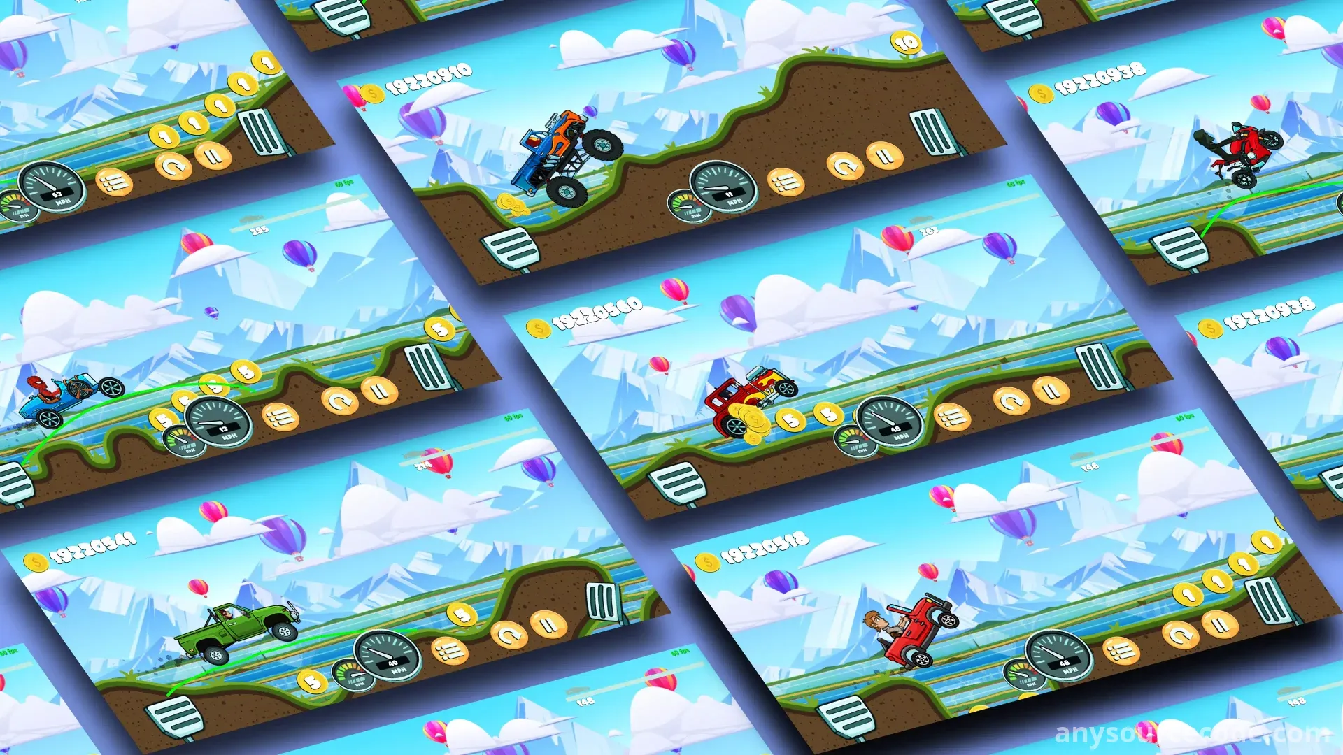 画线赛车 - 爬坡