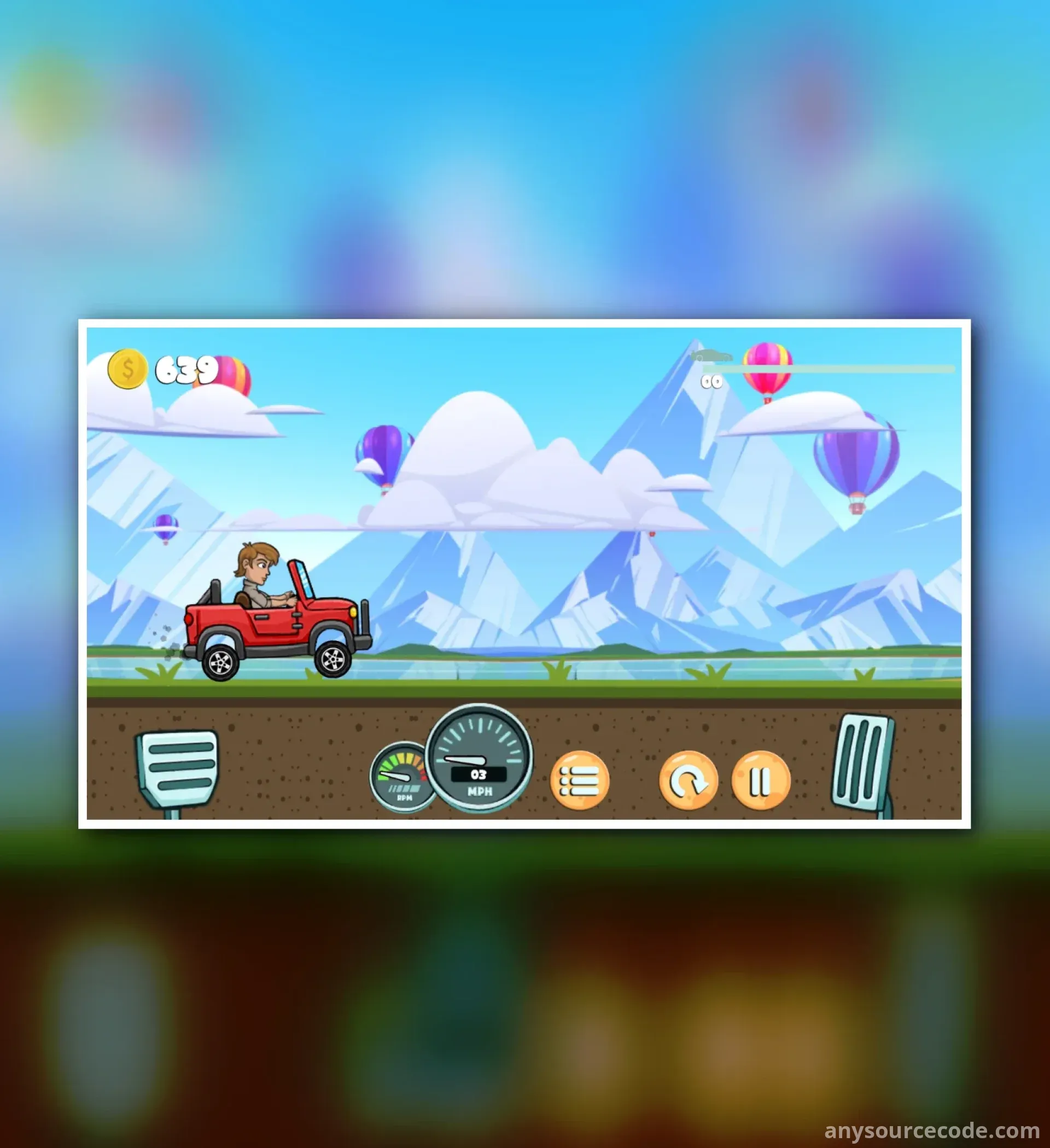 画线赛车 - 爬坡