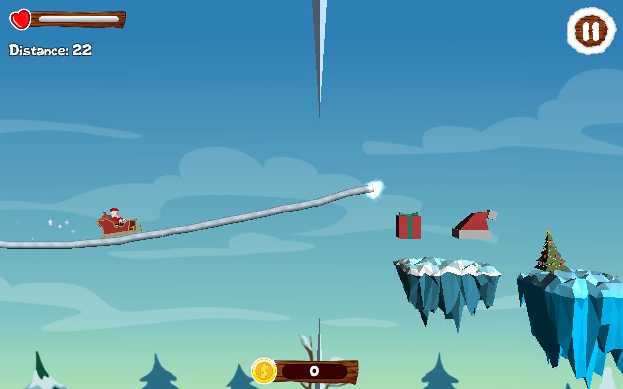 圣诞老人绘画骑行游戏