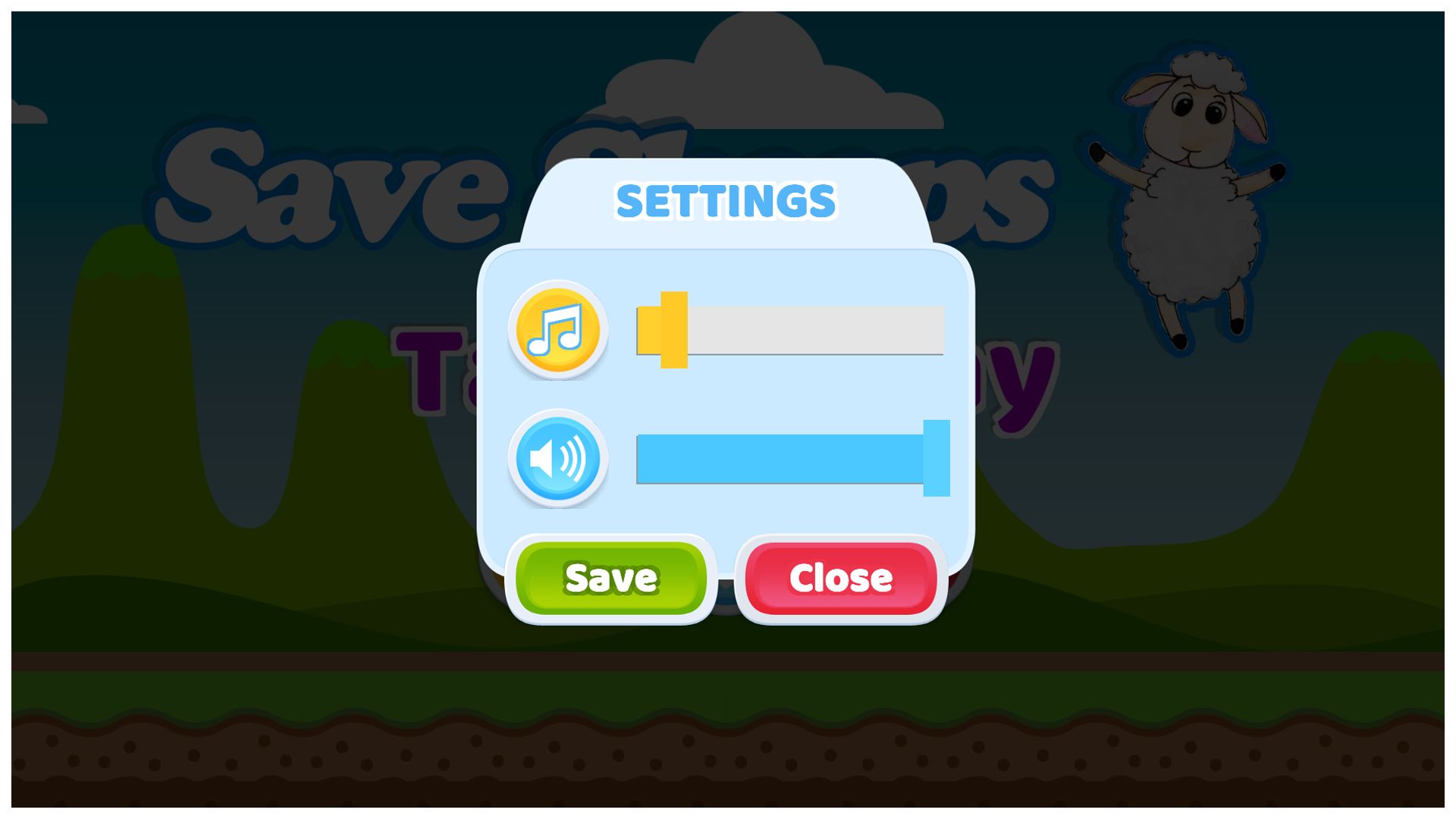 拯救绵羊趣味游戏模板