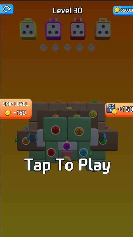 螺丝排序3D益智游戏