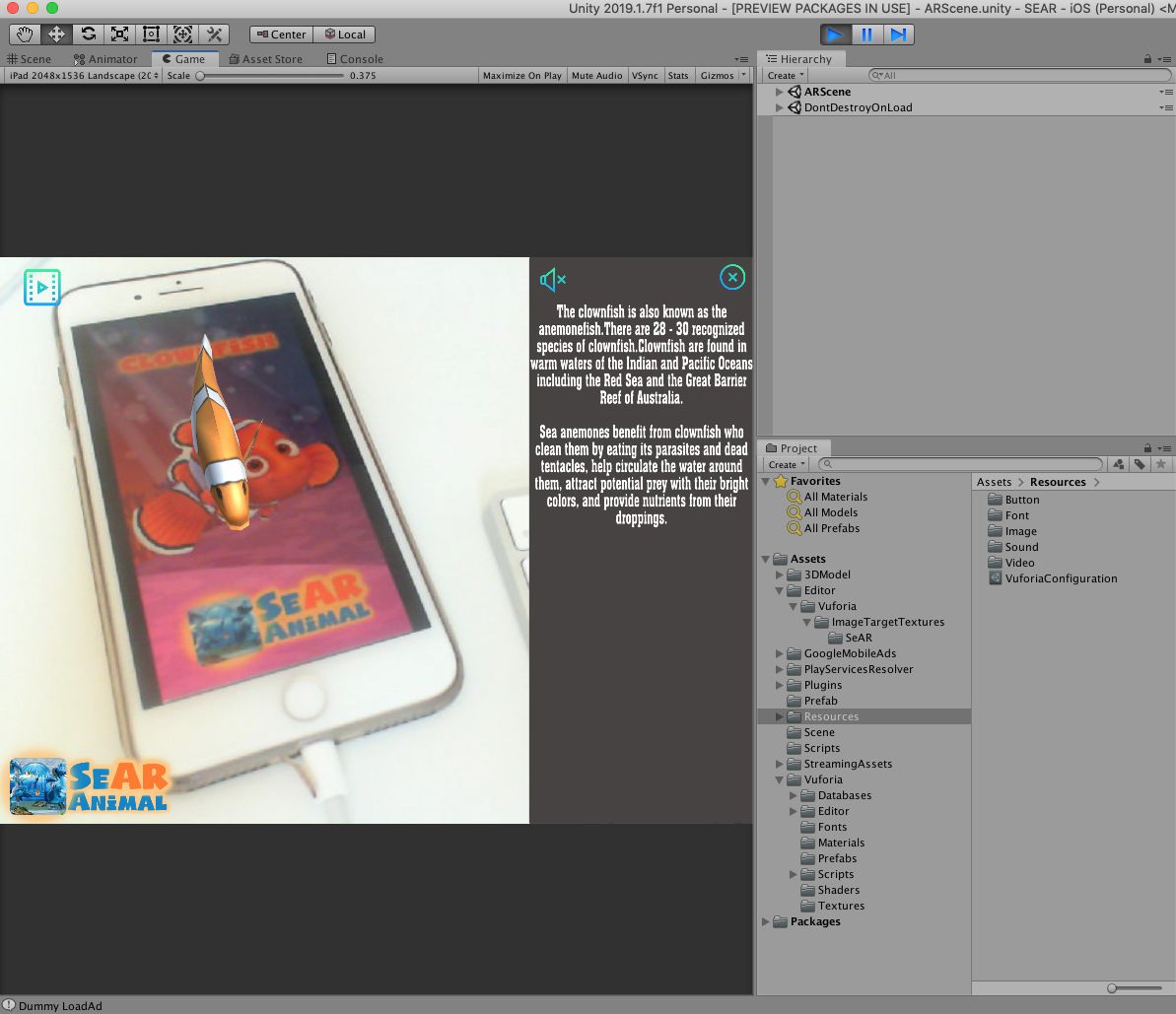 海洋动物增强现实应用套件