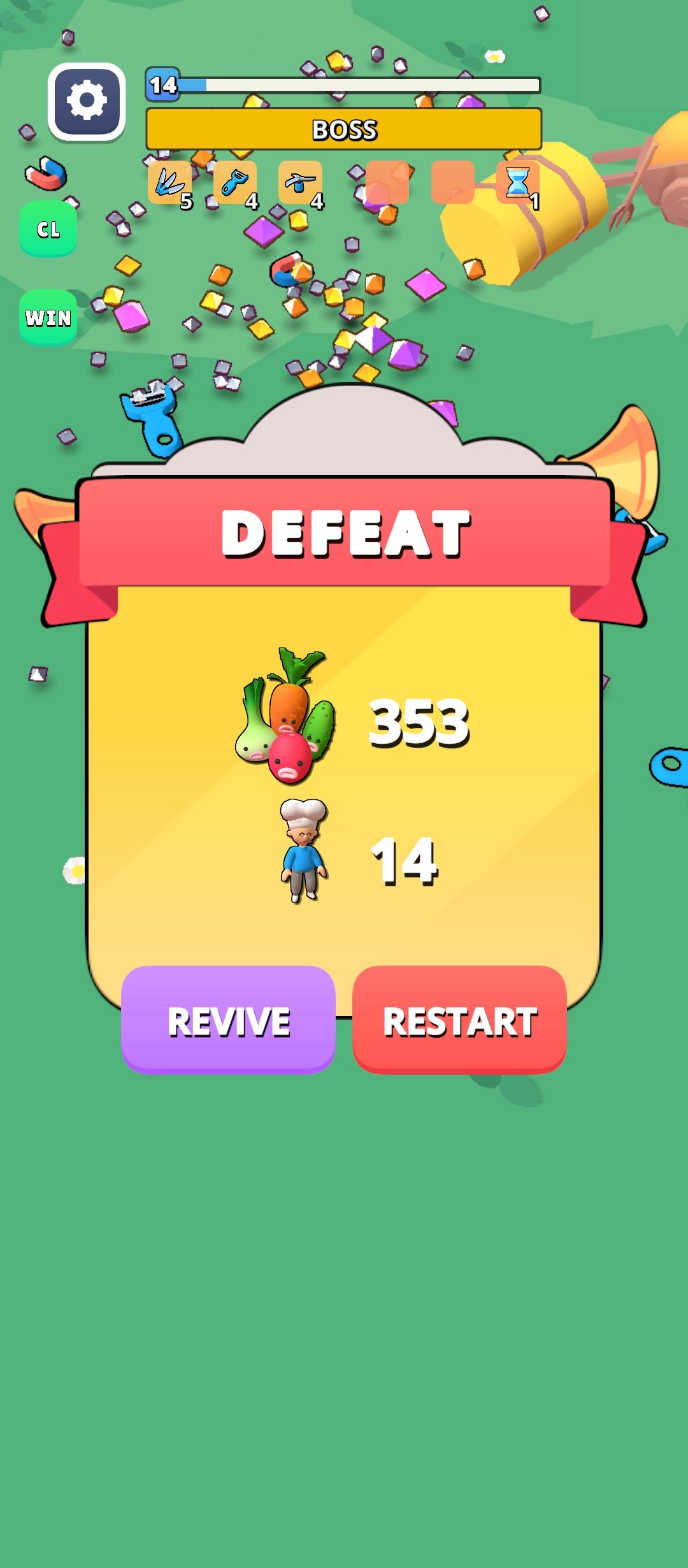 切片厨师食物幸存者