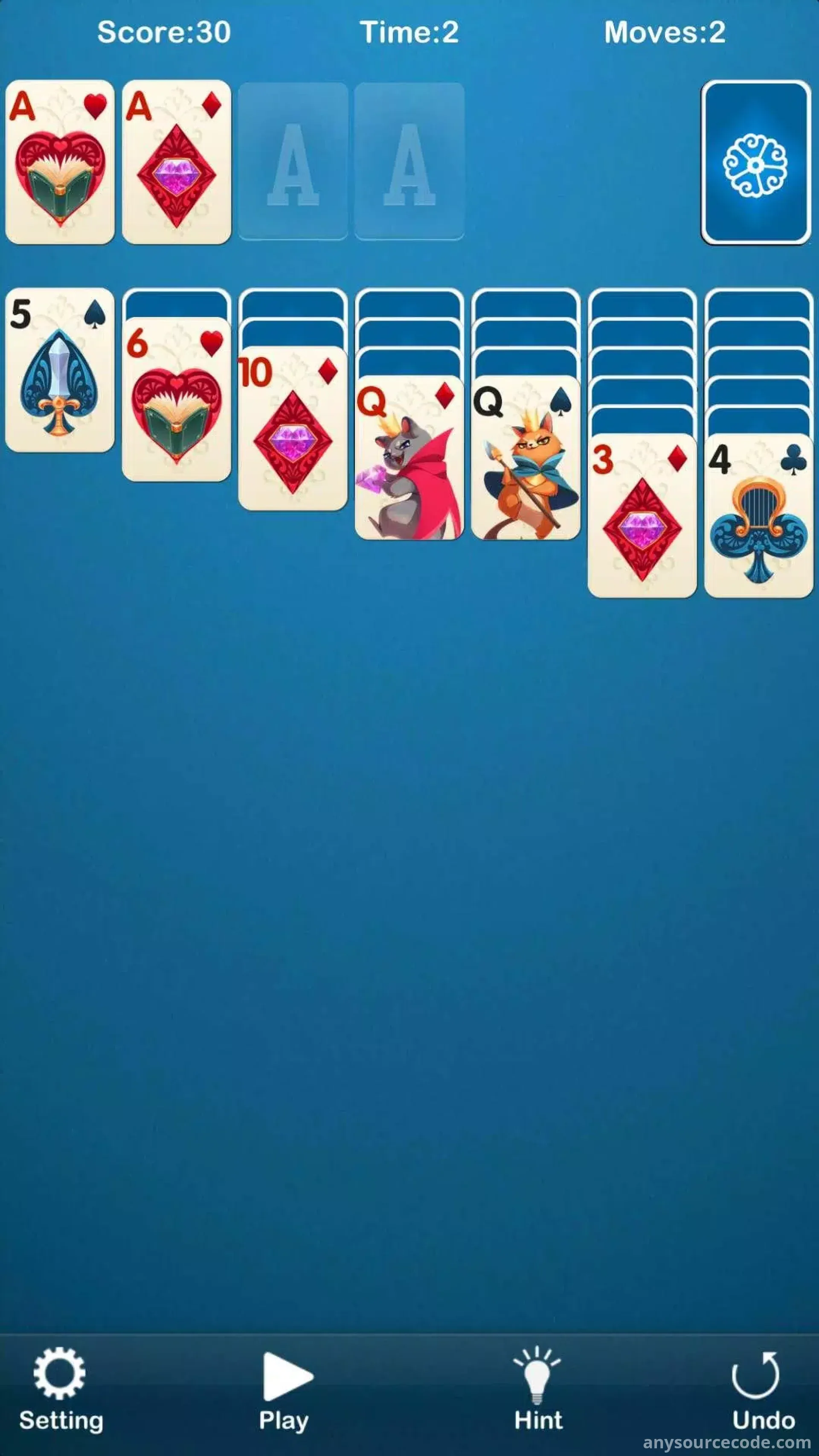 克朗代克猫纸牌游戏