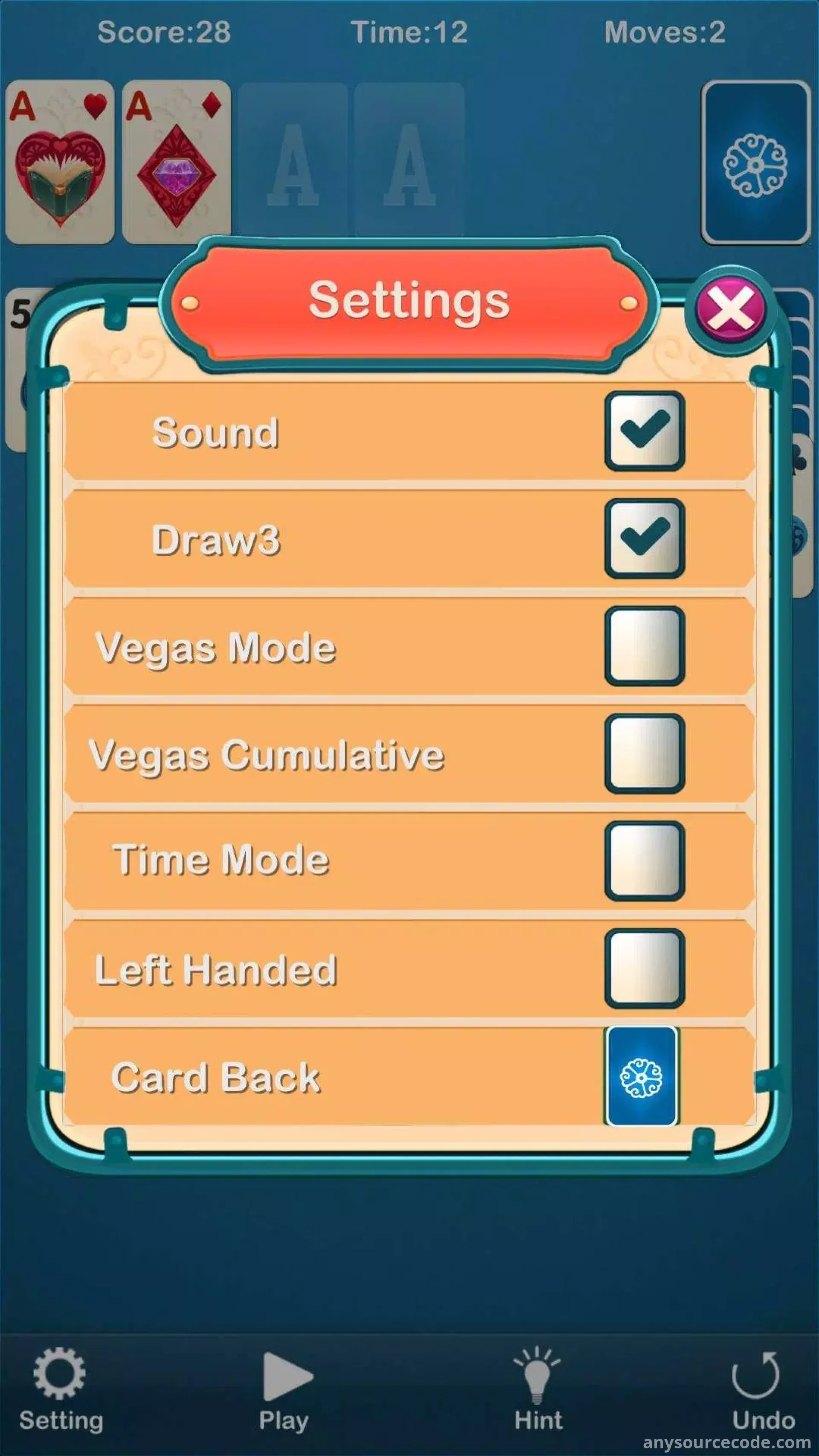 克朗代克猫纸牌游戏