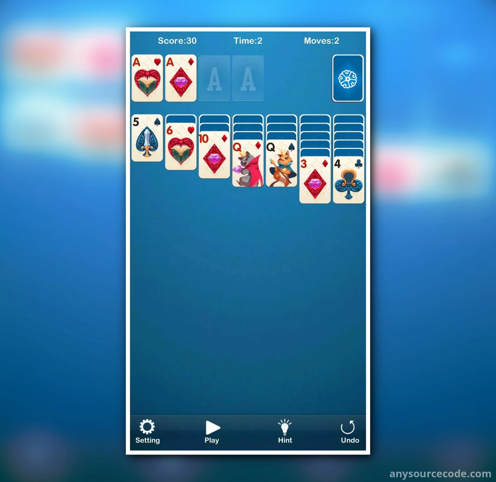 克朗代克猫纸牌游戏