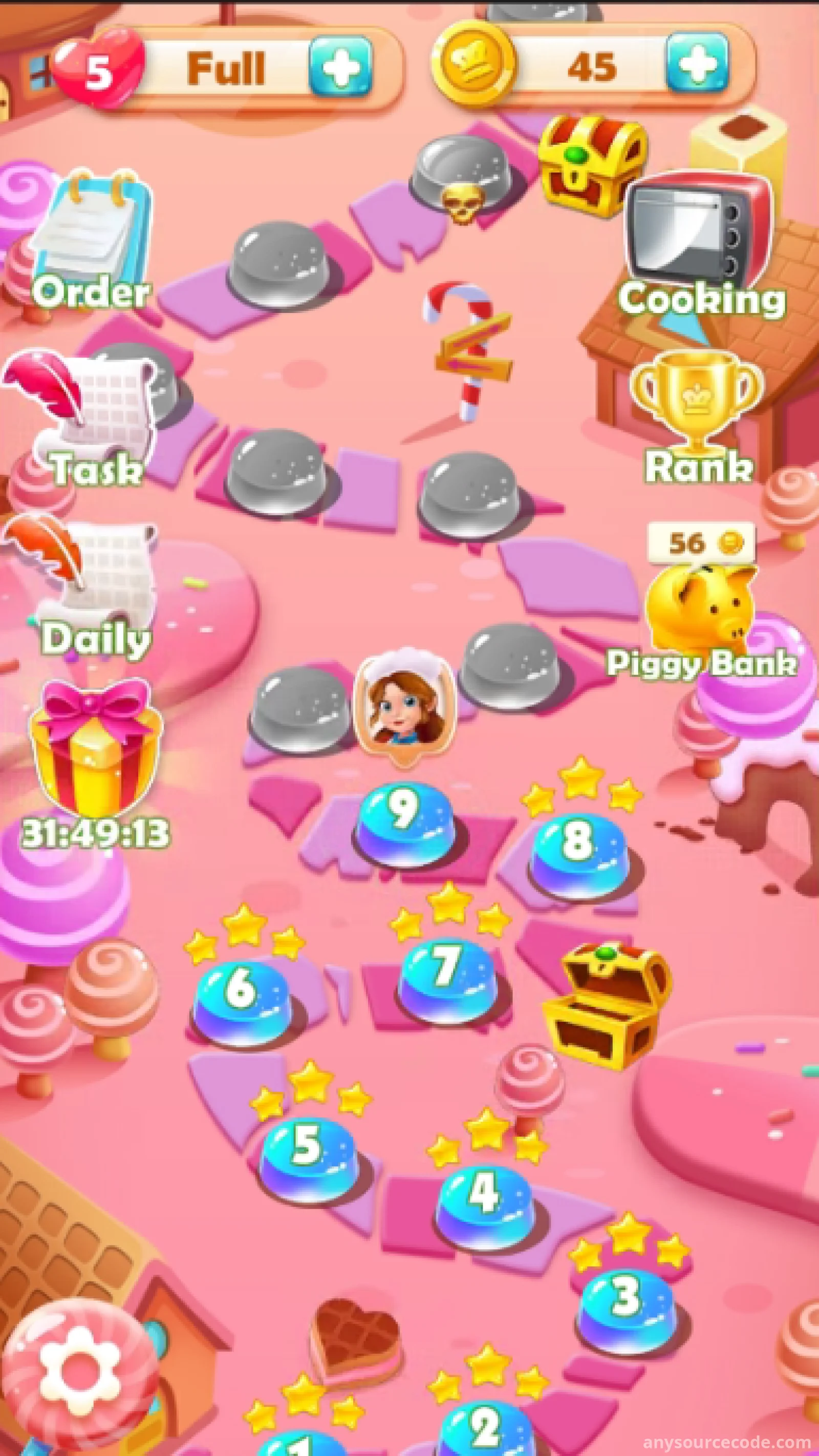 纸牌 TirPeaks：甜品烹饪