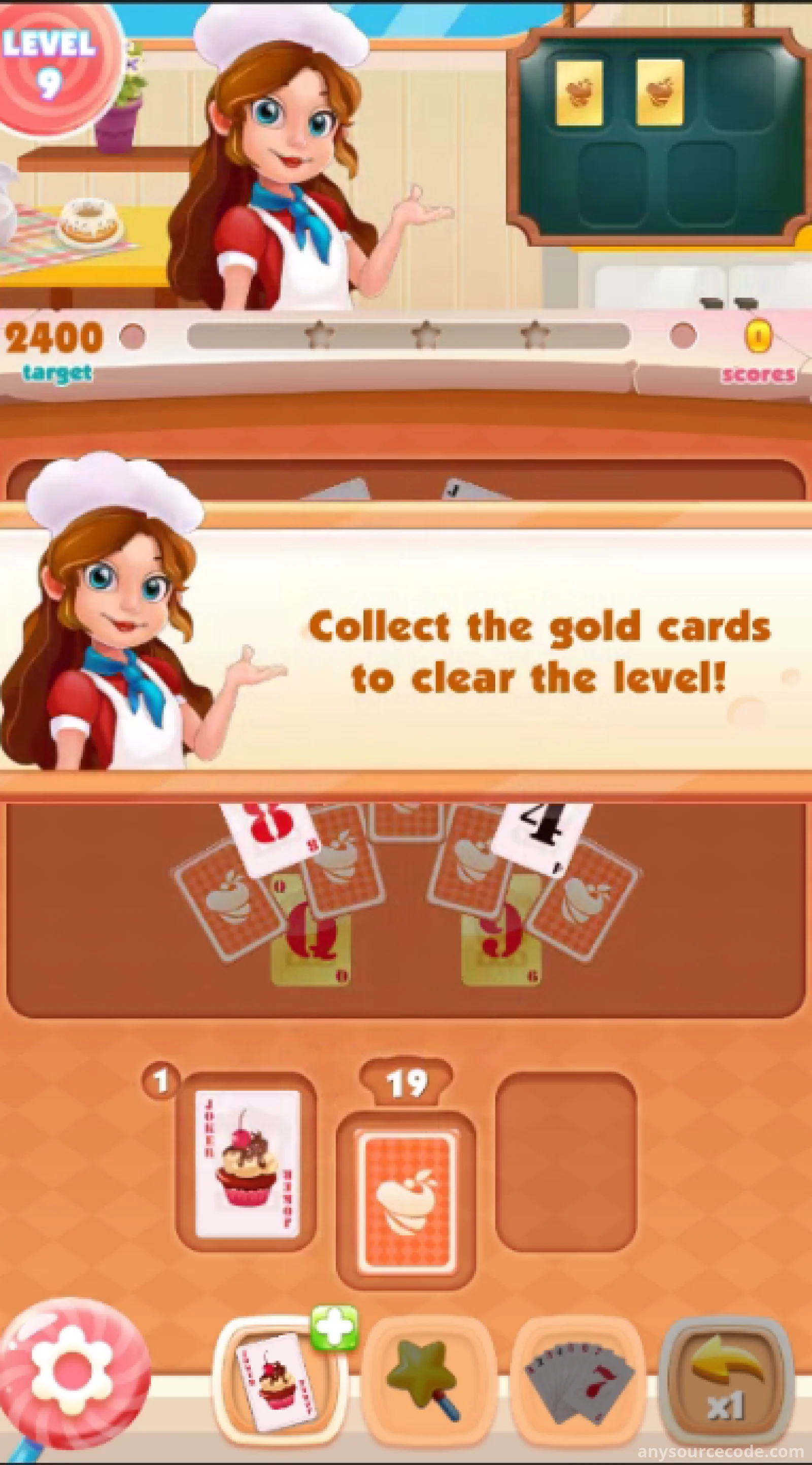 纸牌 TirPeaks：甜品烹饪