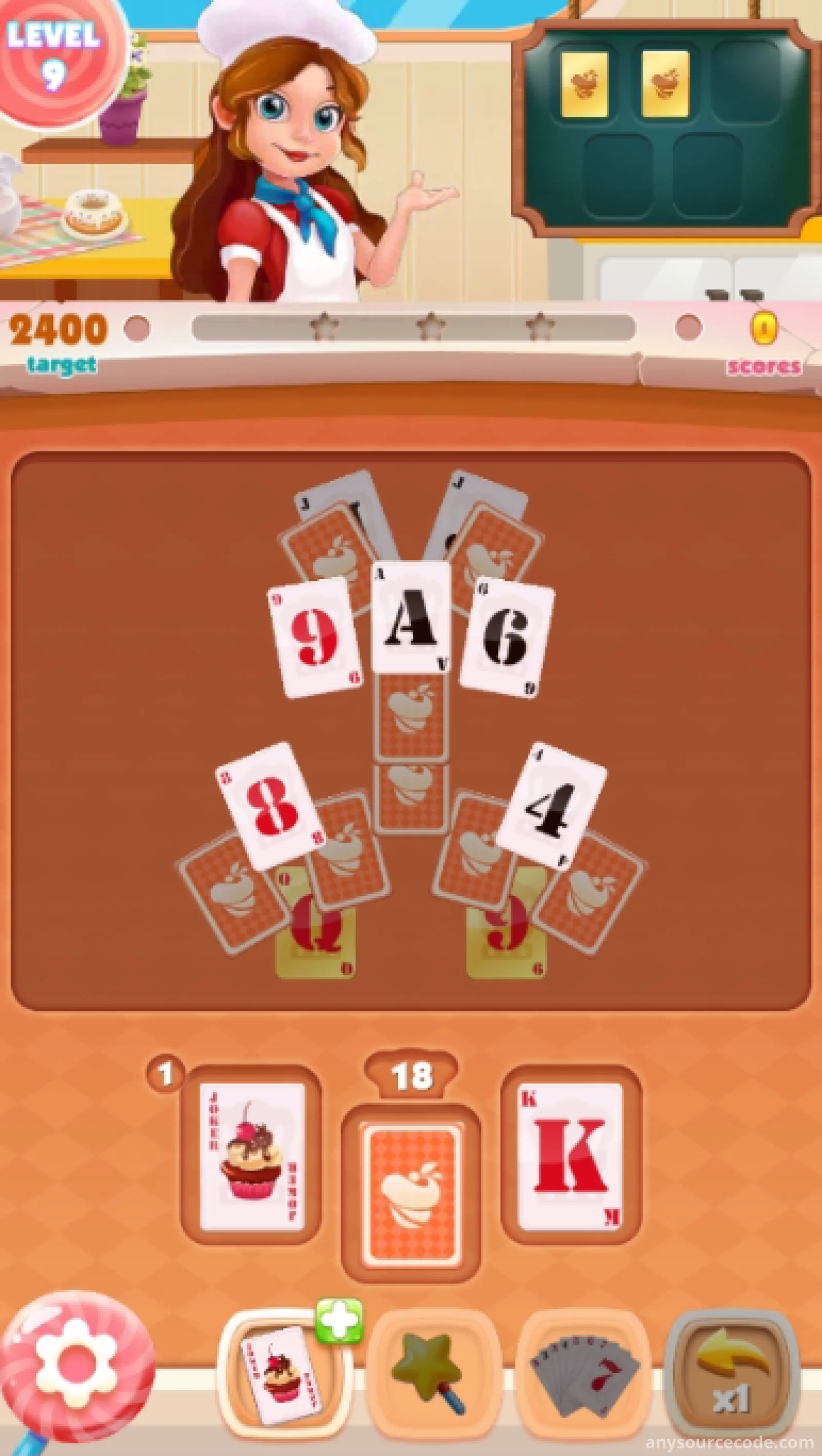 纸牌 TirPeaks：甜品烹饪