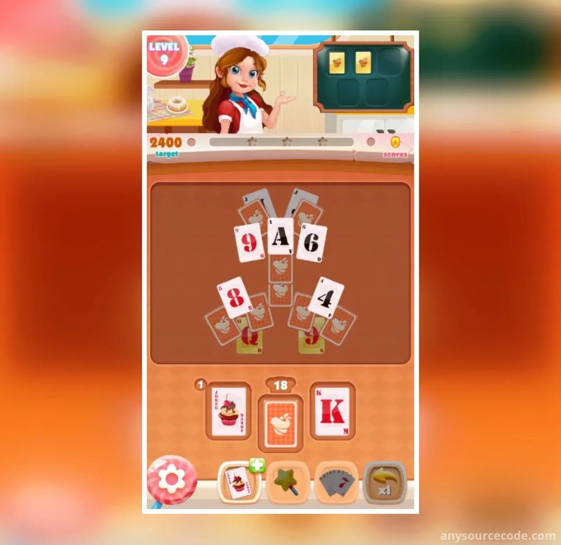 纸牌 TirPeaks：甜品烹饪