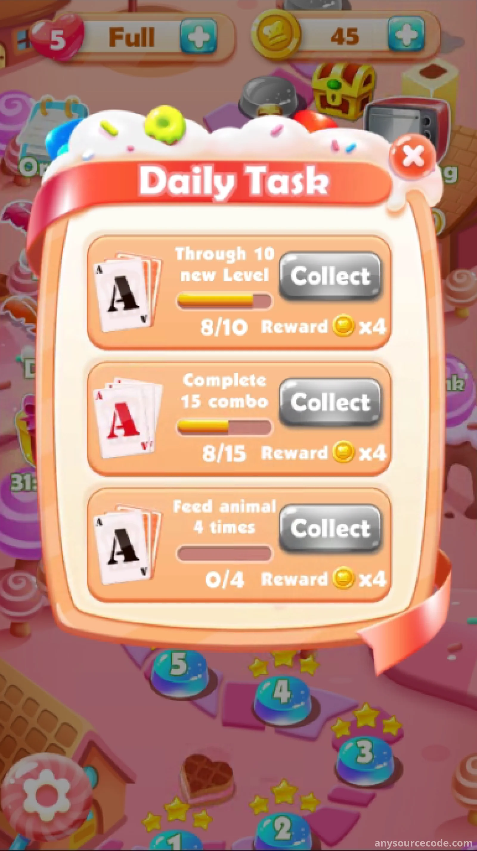 纸牌 TirPeaks：甜品烹饪