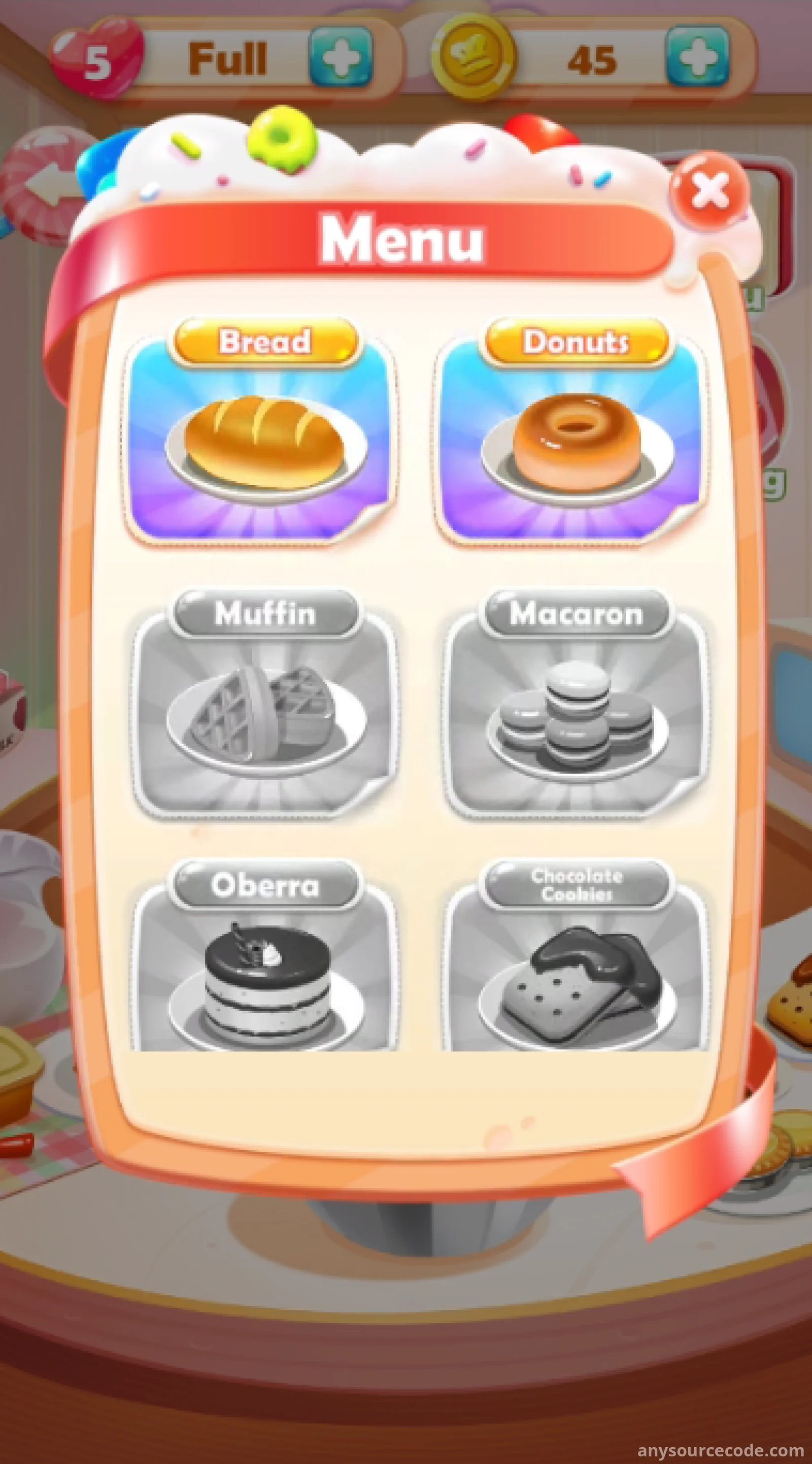 纸牌 TirPeaks：甜品烹饪