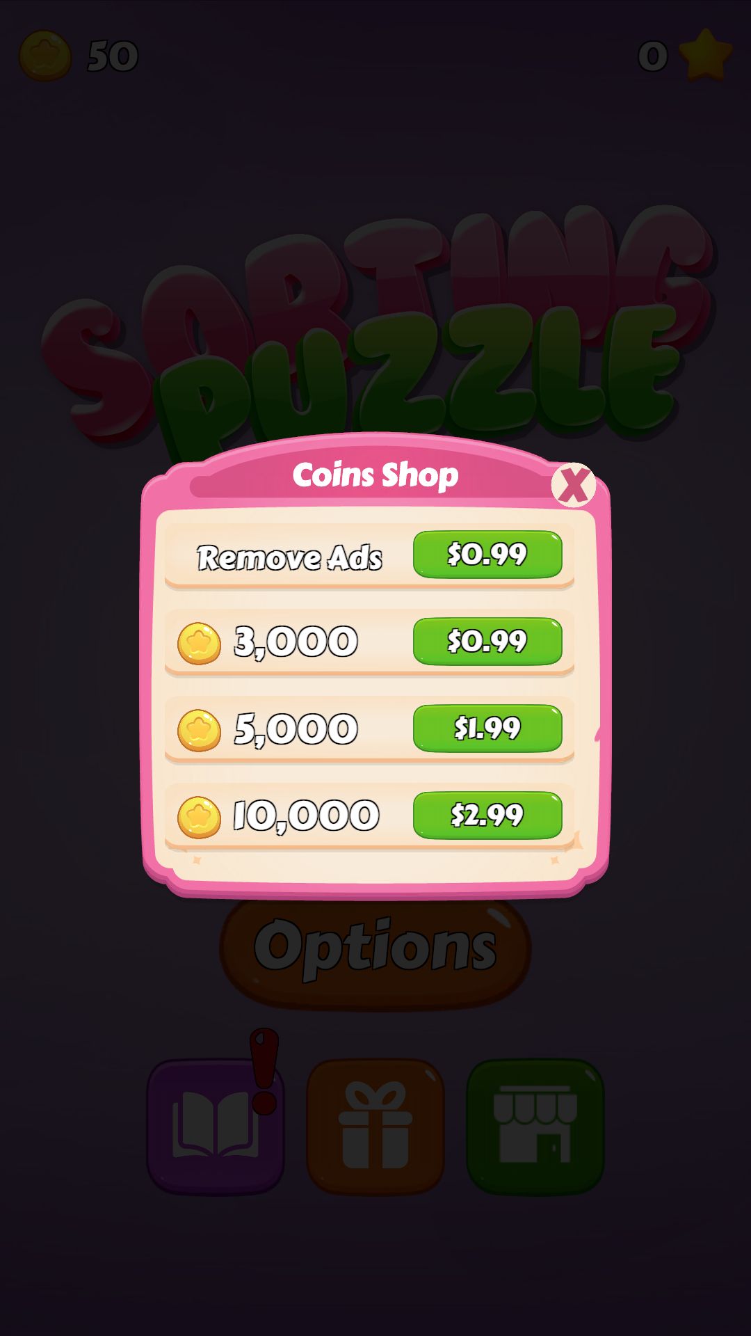 排序解谜通关游戏模板