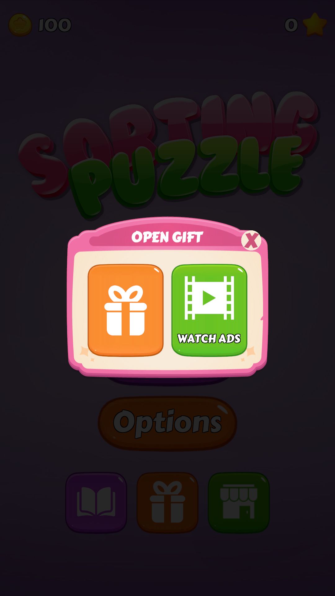 排序解谜通关游戏模板