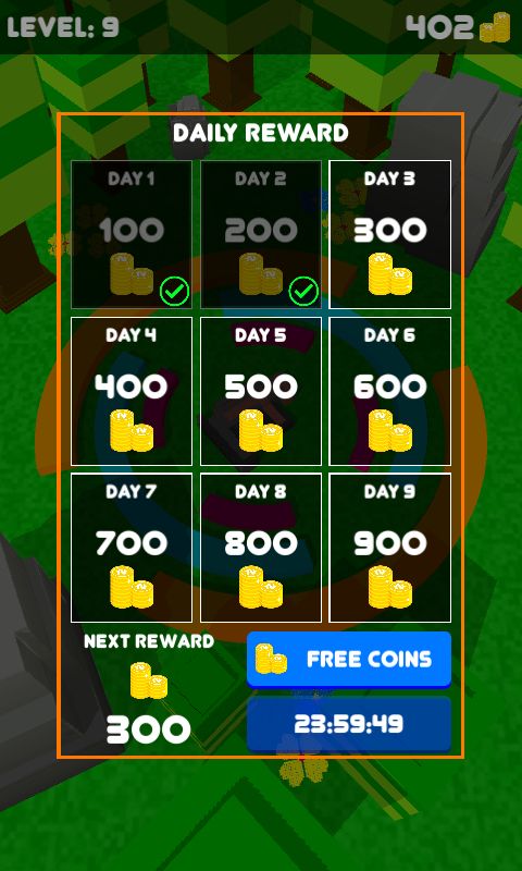 旋转目标游戏模板