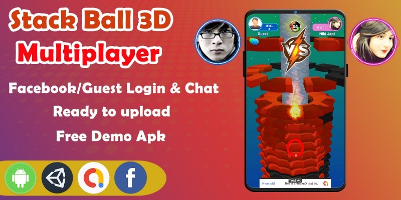 堆叠球坠落螺旋塔