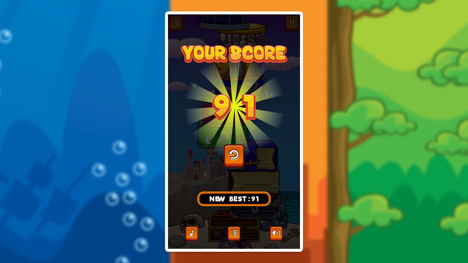 堆叠跳跃完整游戏模板