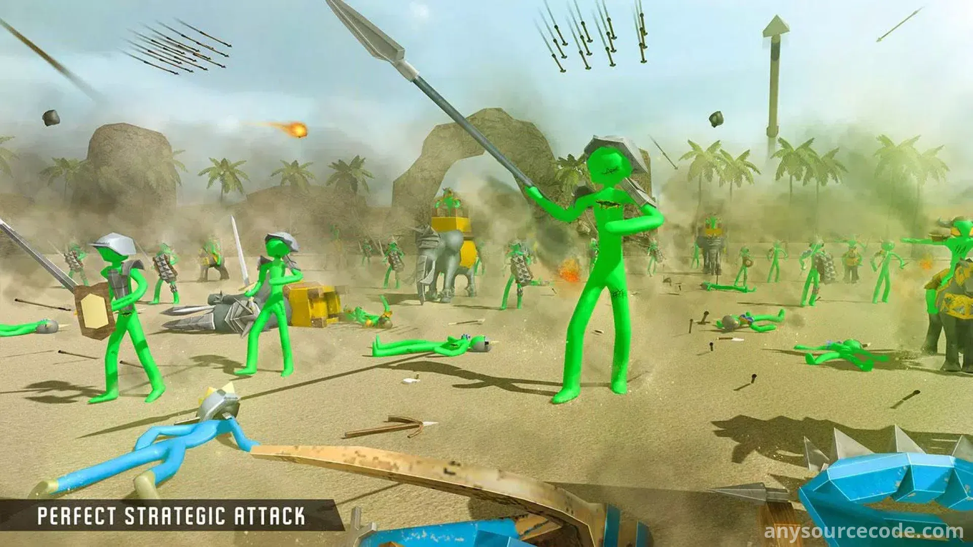 火柴人城堡防御：僵尸战斗模拟器