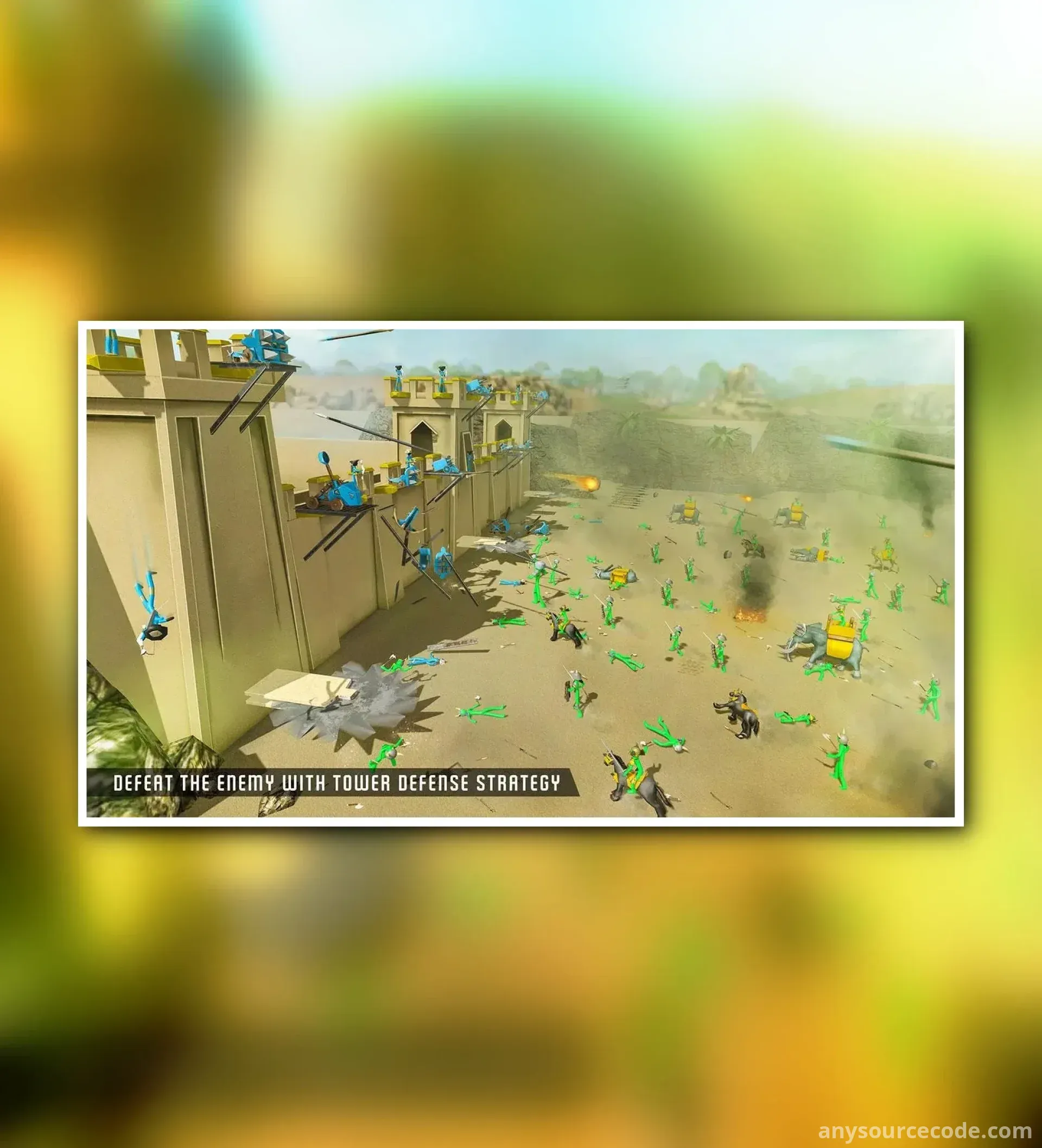 火柴人城堡防御：僵尸战斗模拟器