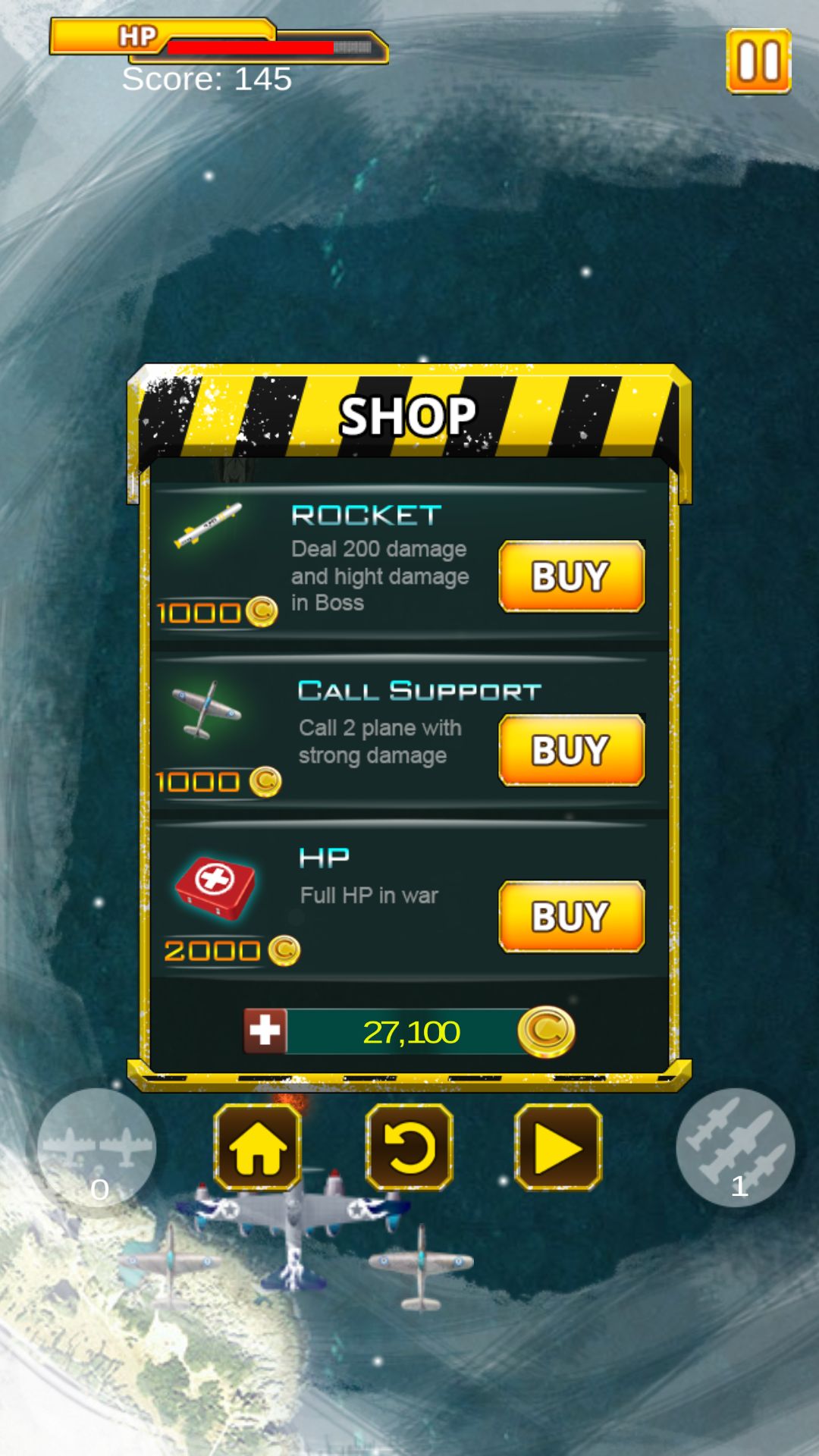 攻击鹰战机射击游戏