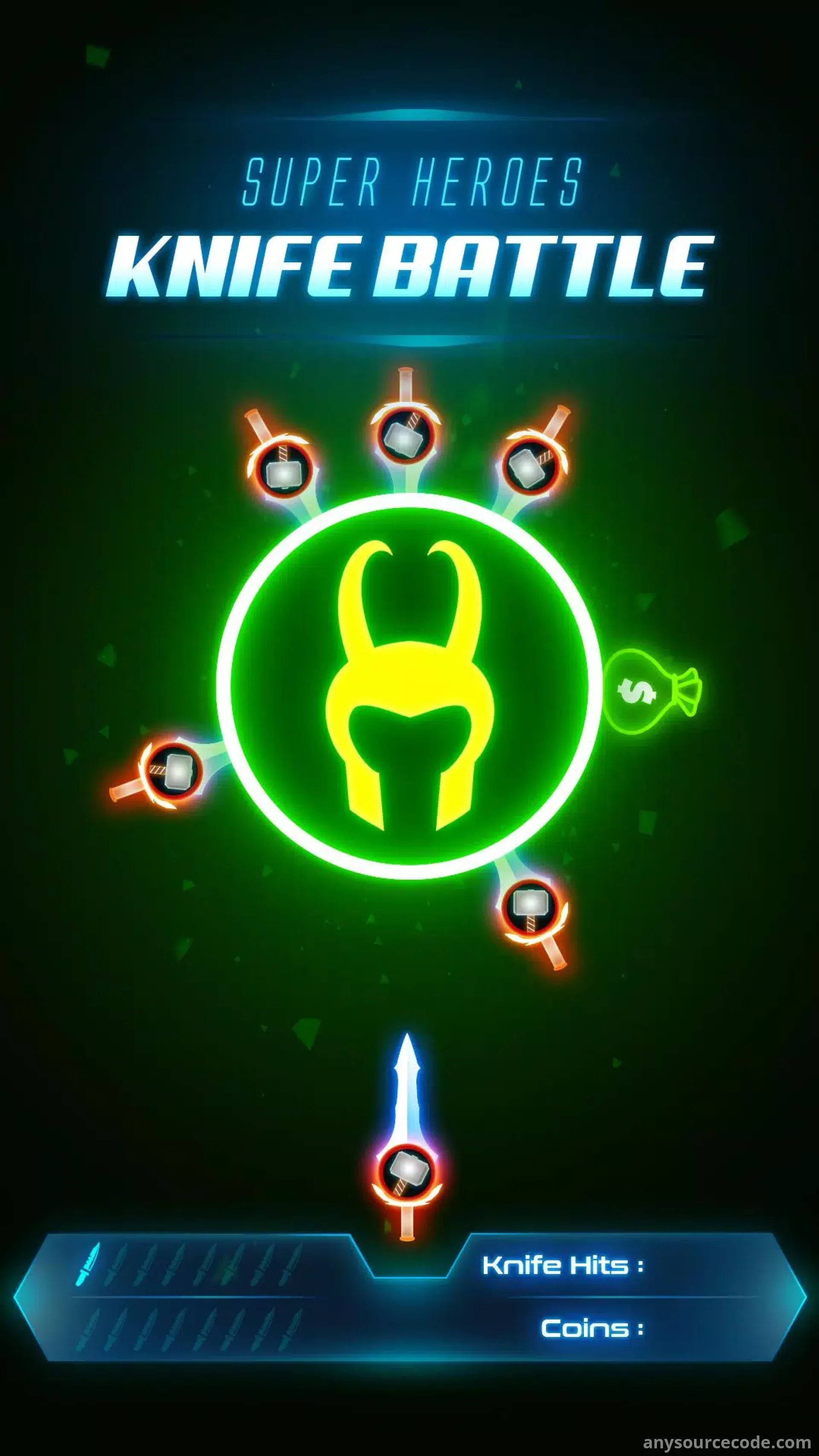 超级英雄飞刀大战