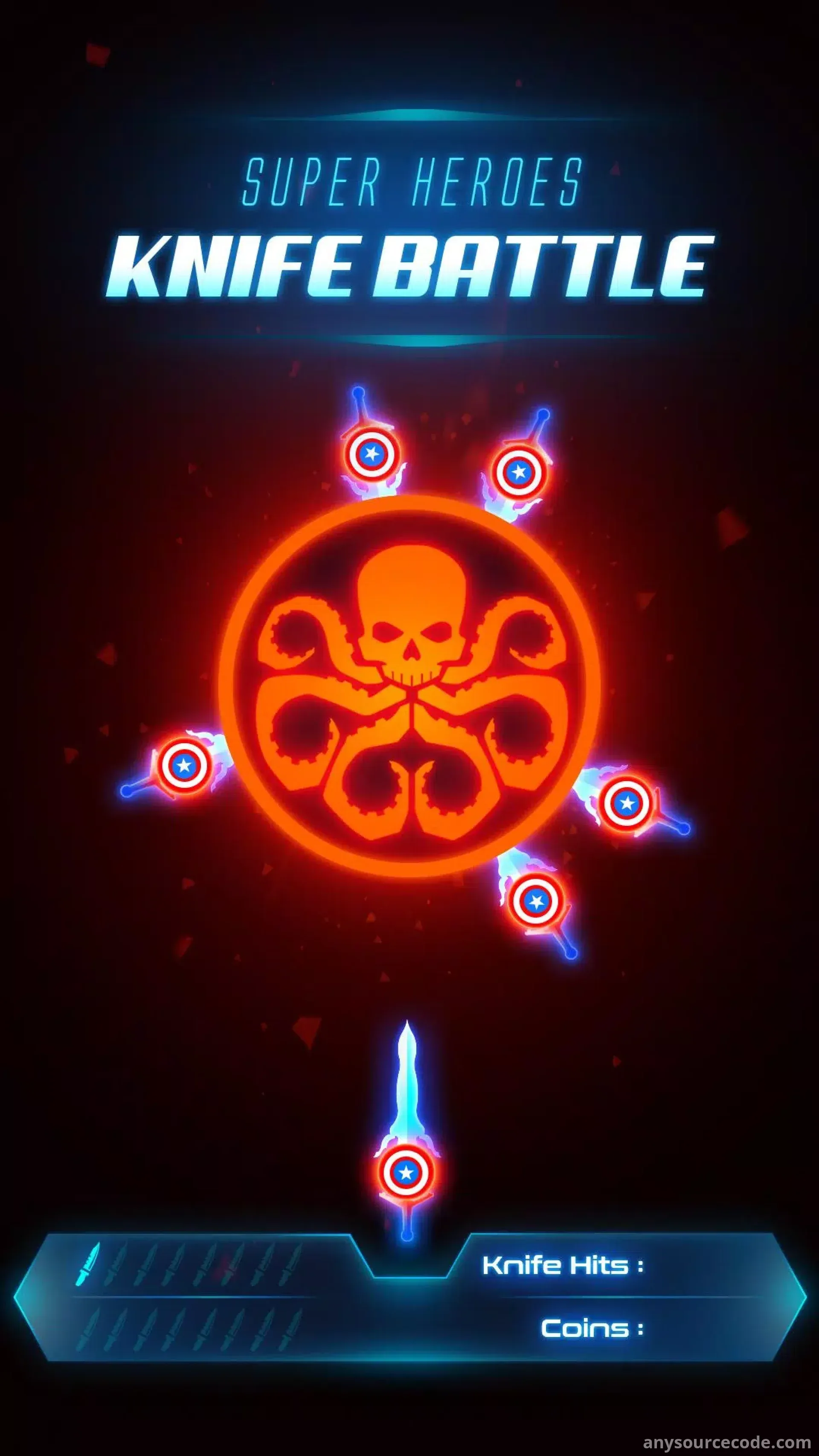 超级英雄飞刀大战