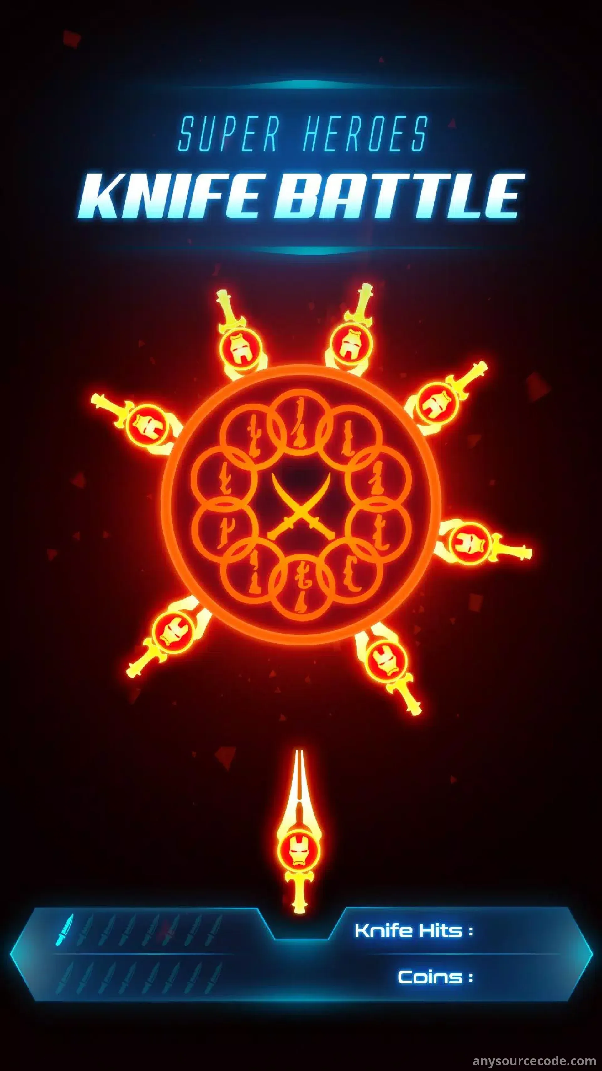 超级英雄飞刀大战