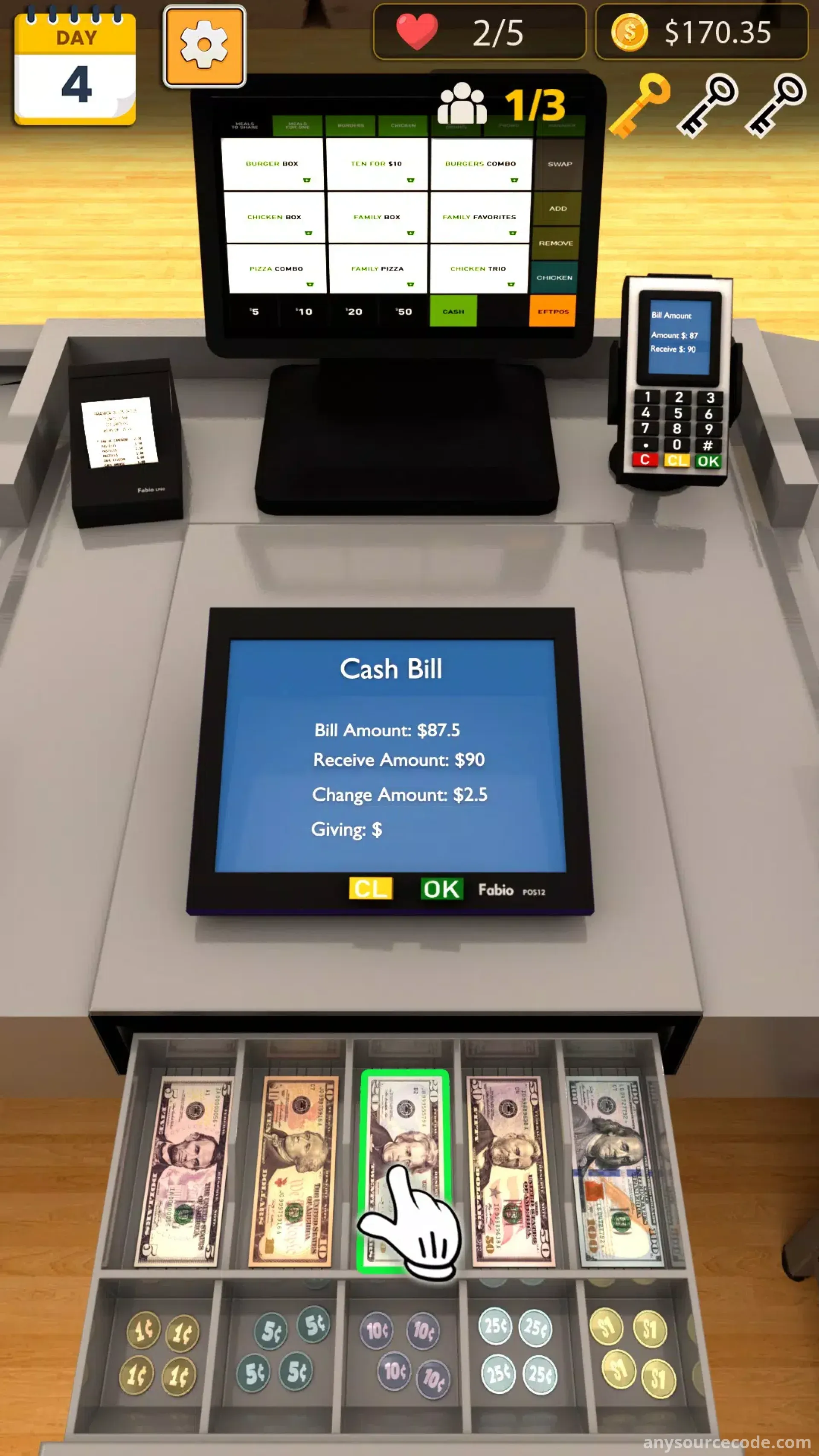 超市杂货购物游戏