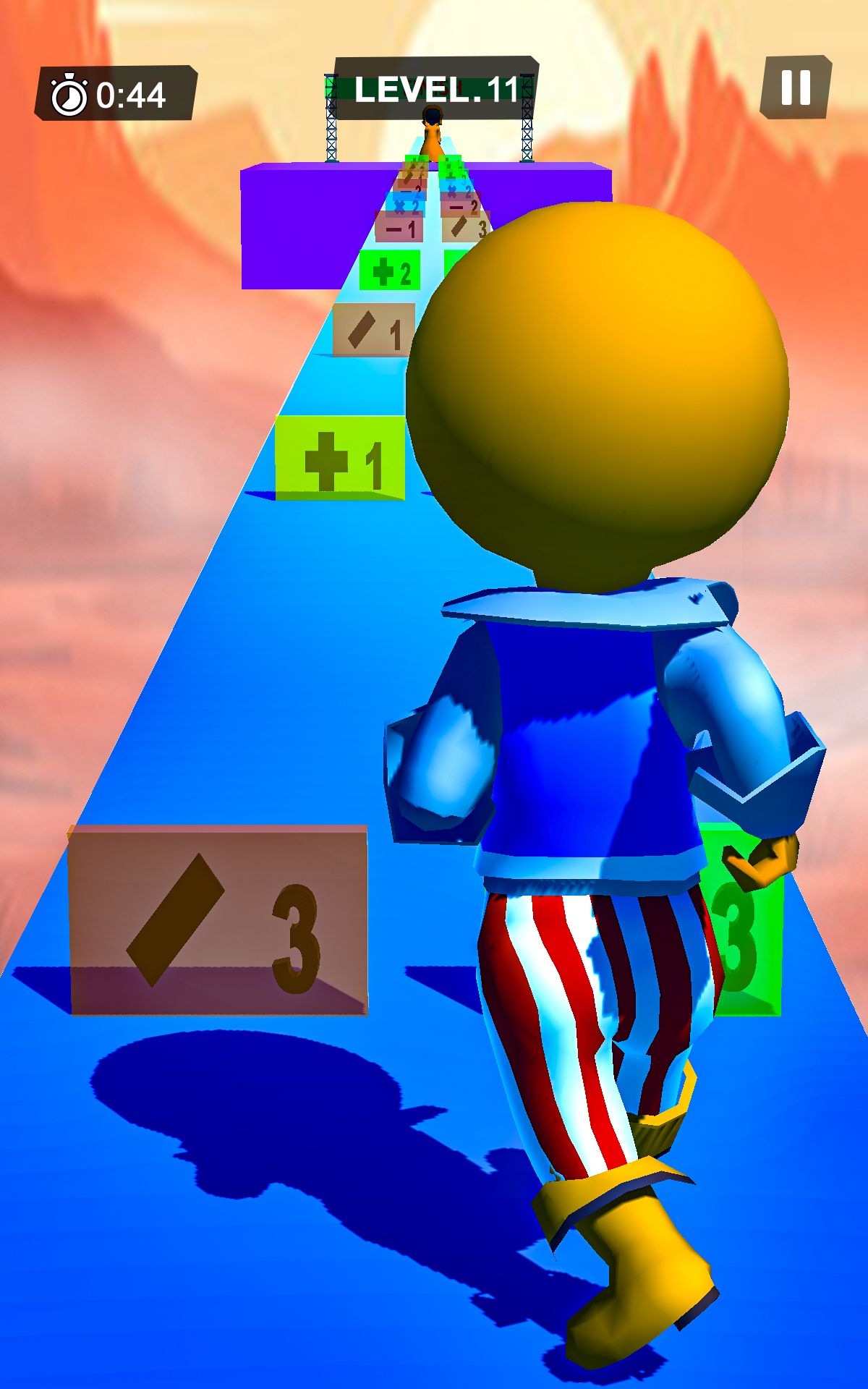 高个男人奔跑：恐怖怪人的趣味跑酷游戏