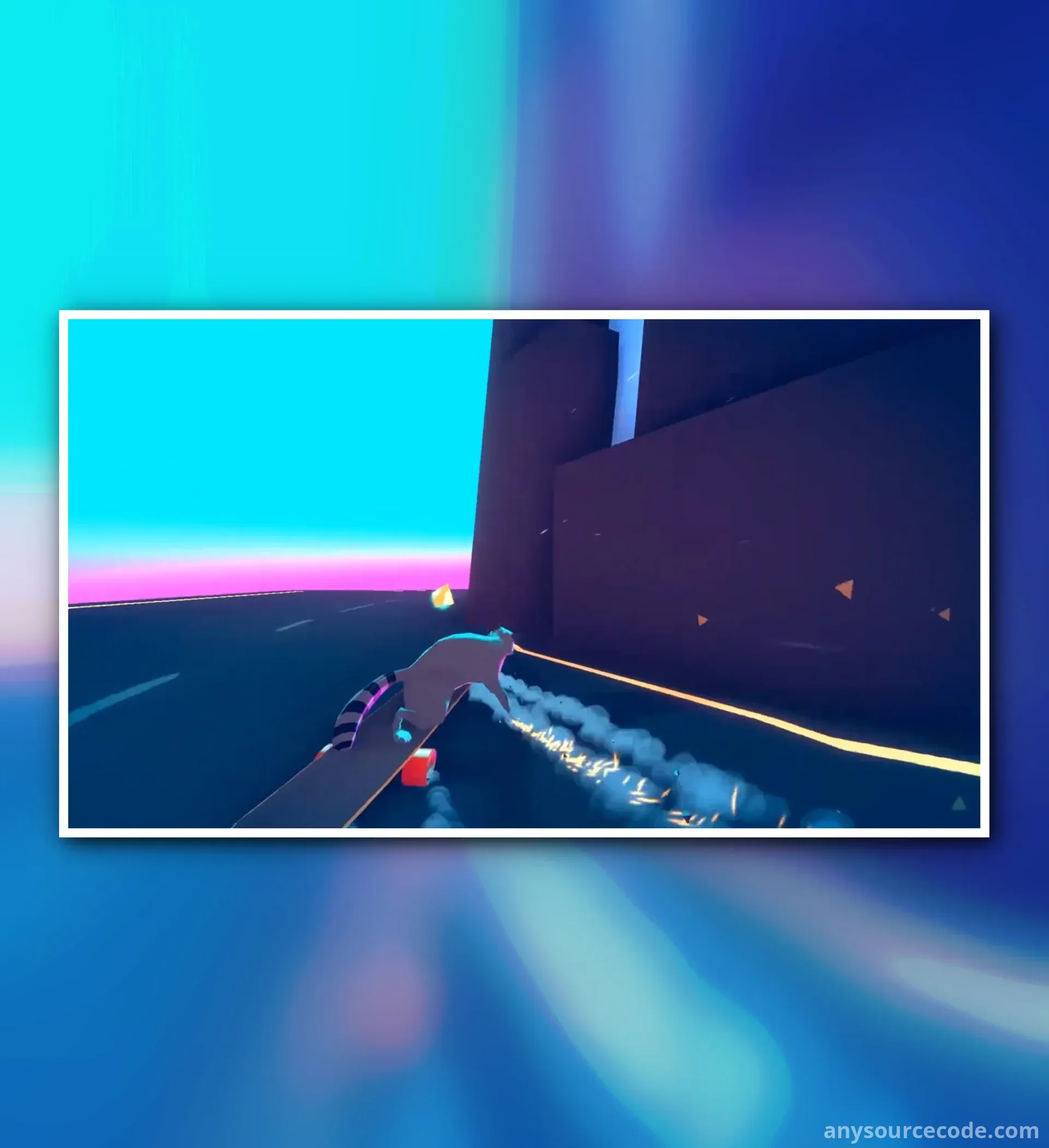 狸猫日落——浣熊速降滑板模拟器