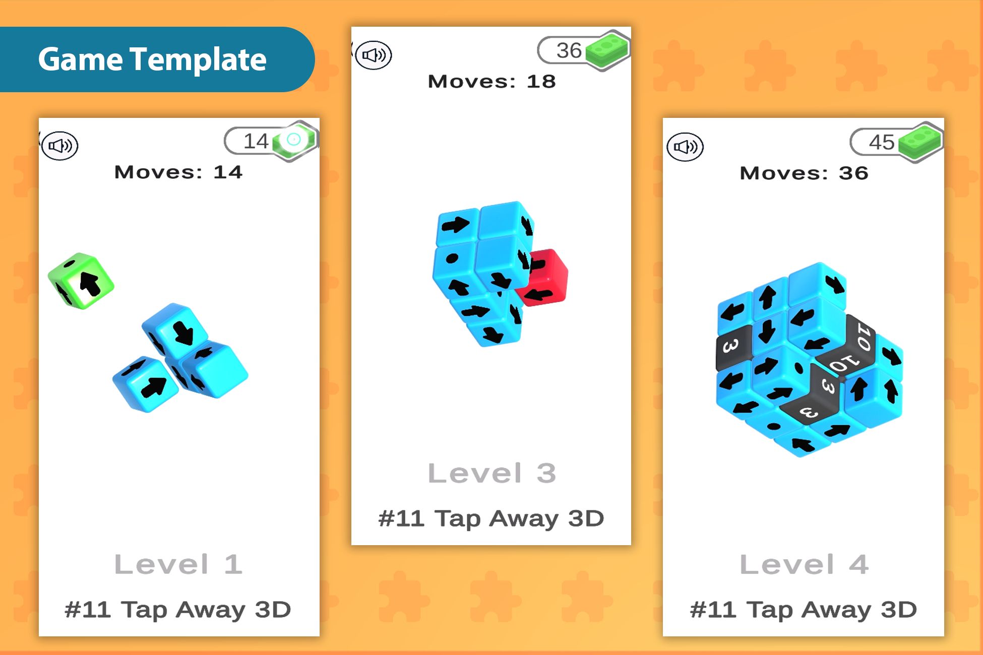 点击消除3D超休闲解谜游戏