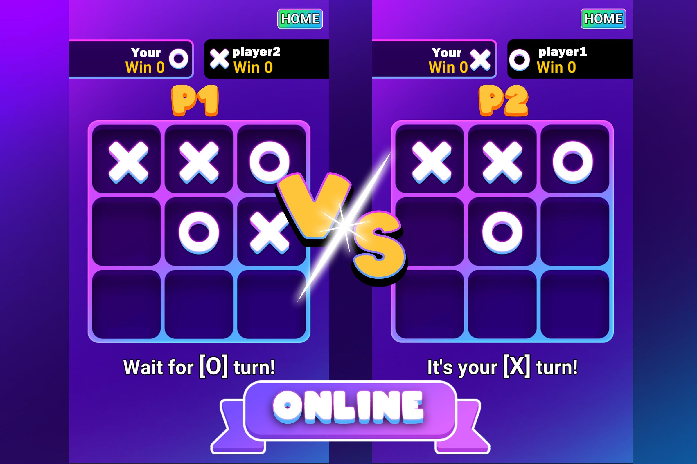 在线多人井字棋