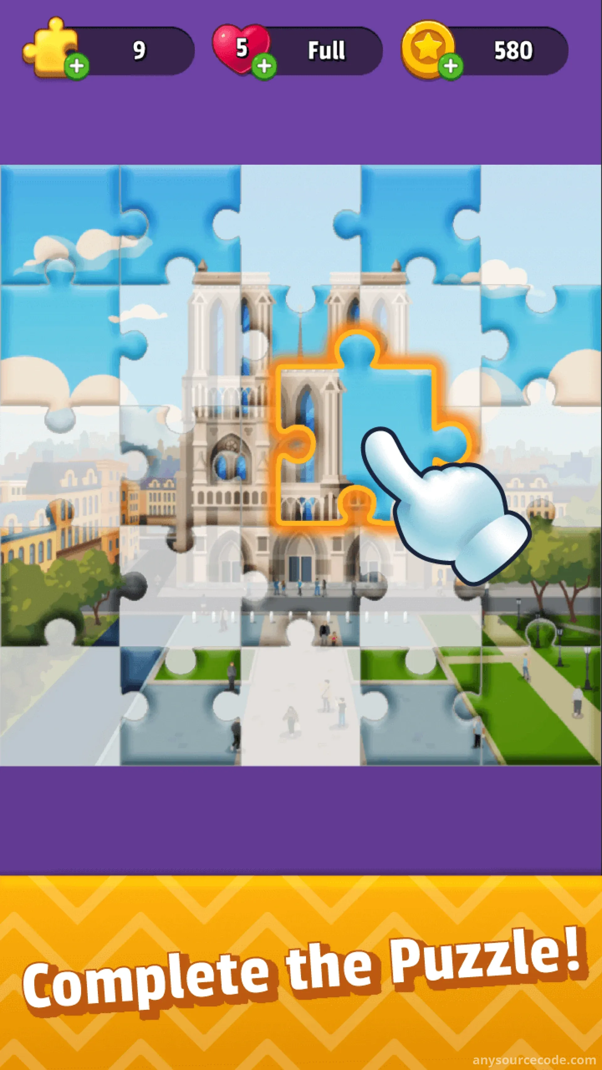 瓷砖匹配世界之旅