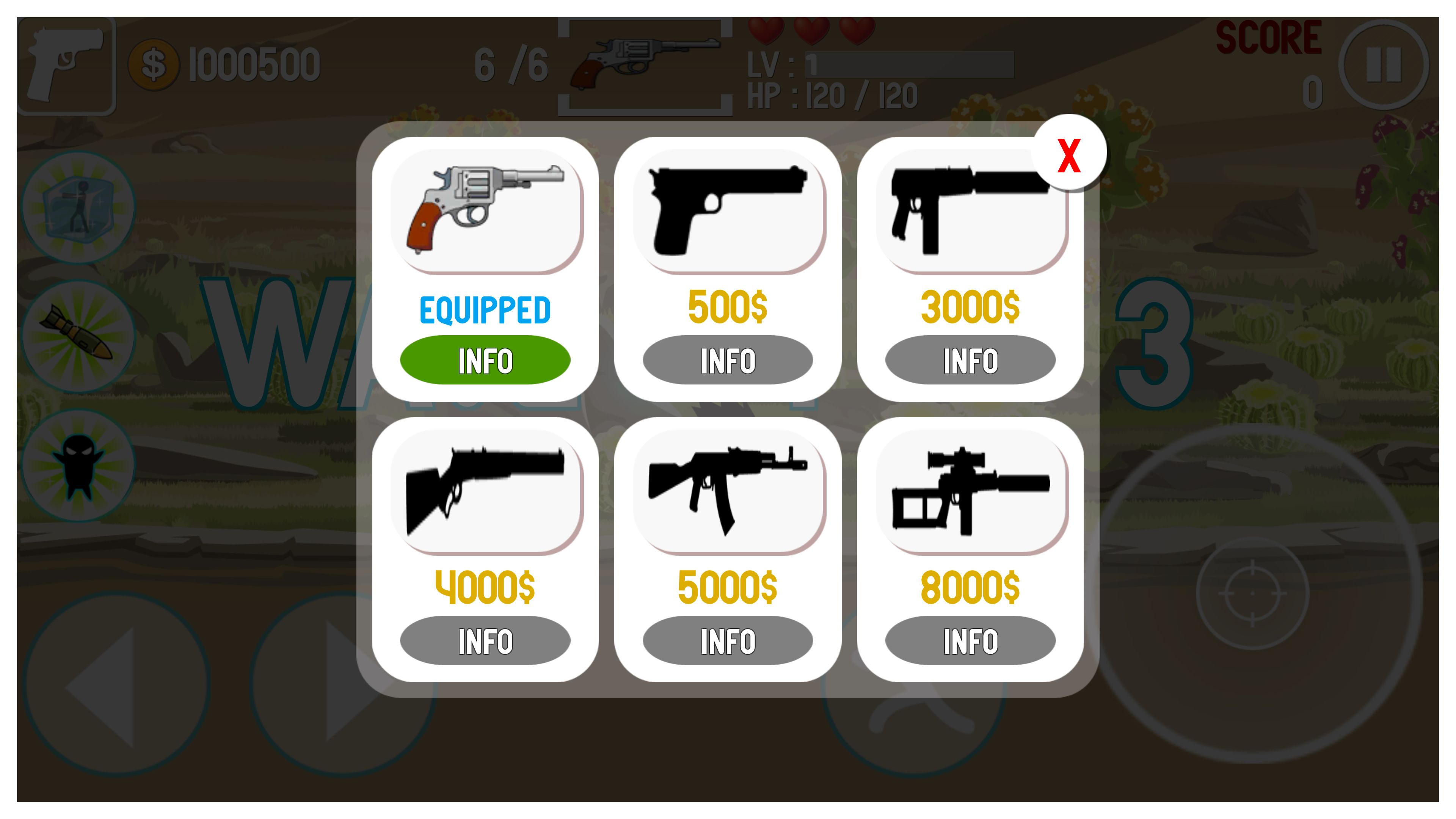 迷你英雄生存射击游戏模板