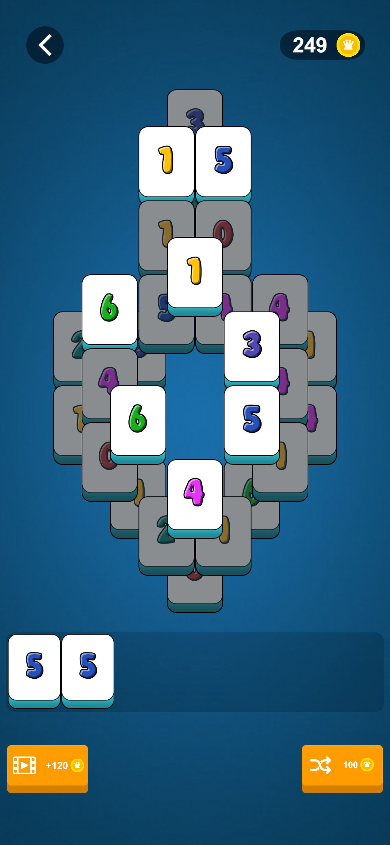 三重瓷砖匹配谜题