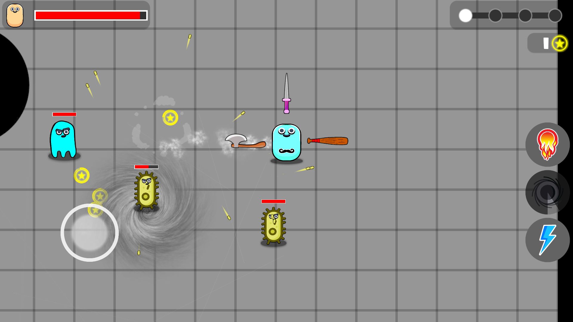 游戏模板：细菌防御者