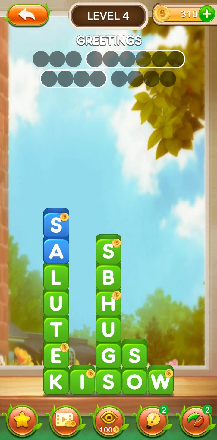 单词方块填字谜题