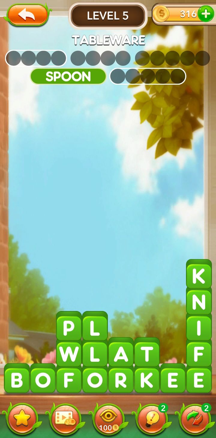 单词方块填字谜题