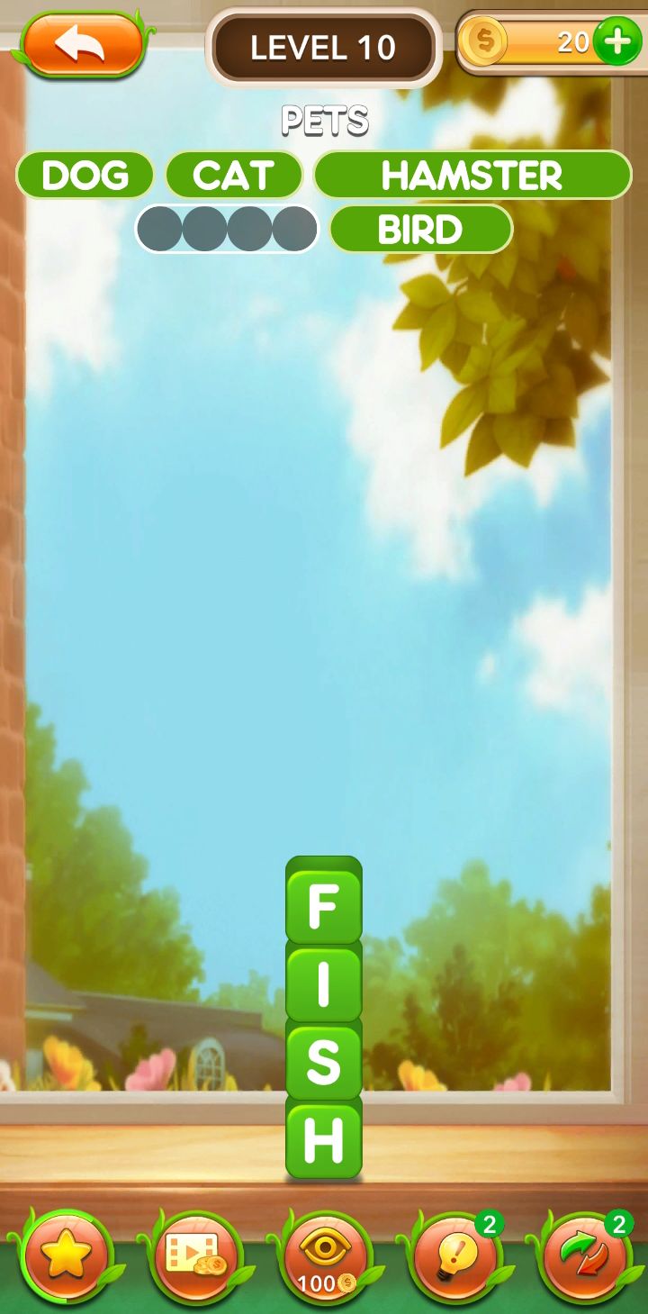 单词方块填字谜题