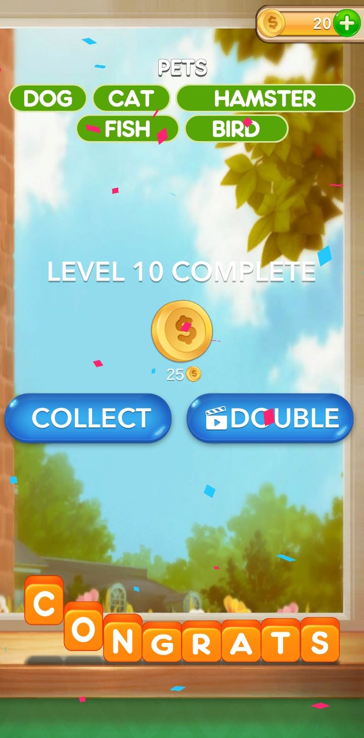 单词方块填字谜题