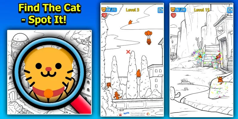 找猫咪：找茬2D游戏