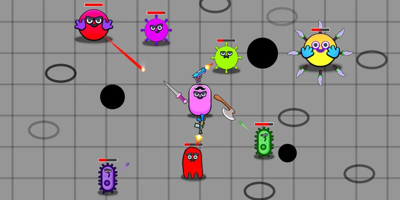 游戏模板：细菌防御者